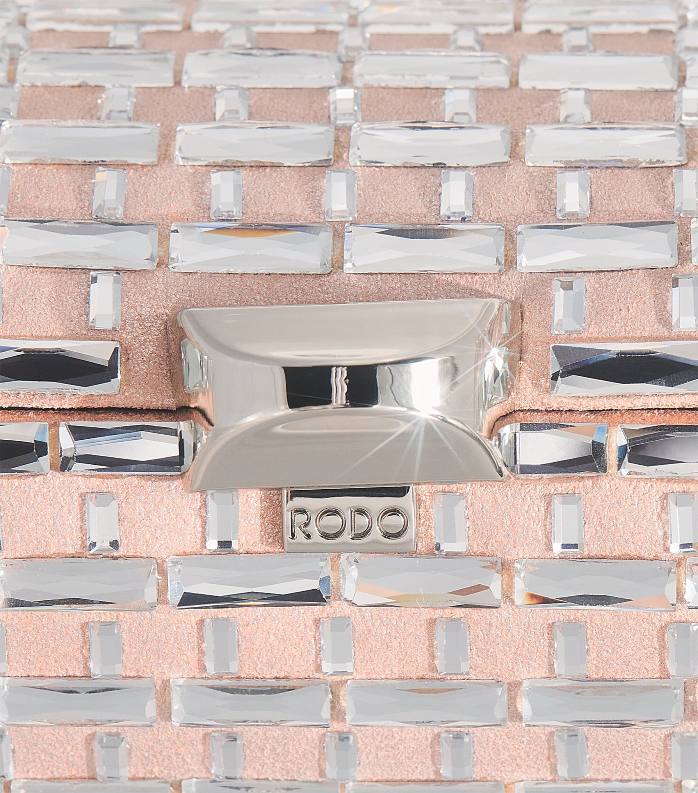 Satin Embellished Tube Plus Clutch Bag 0099 BLUSH Image 6