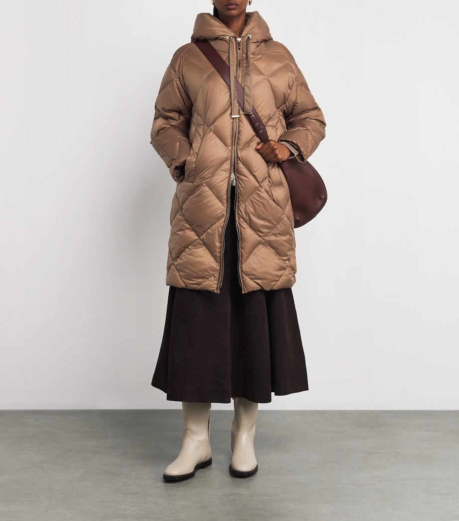 Down Water-Resistant The Cube Coat BROWN Image 2