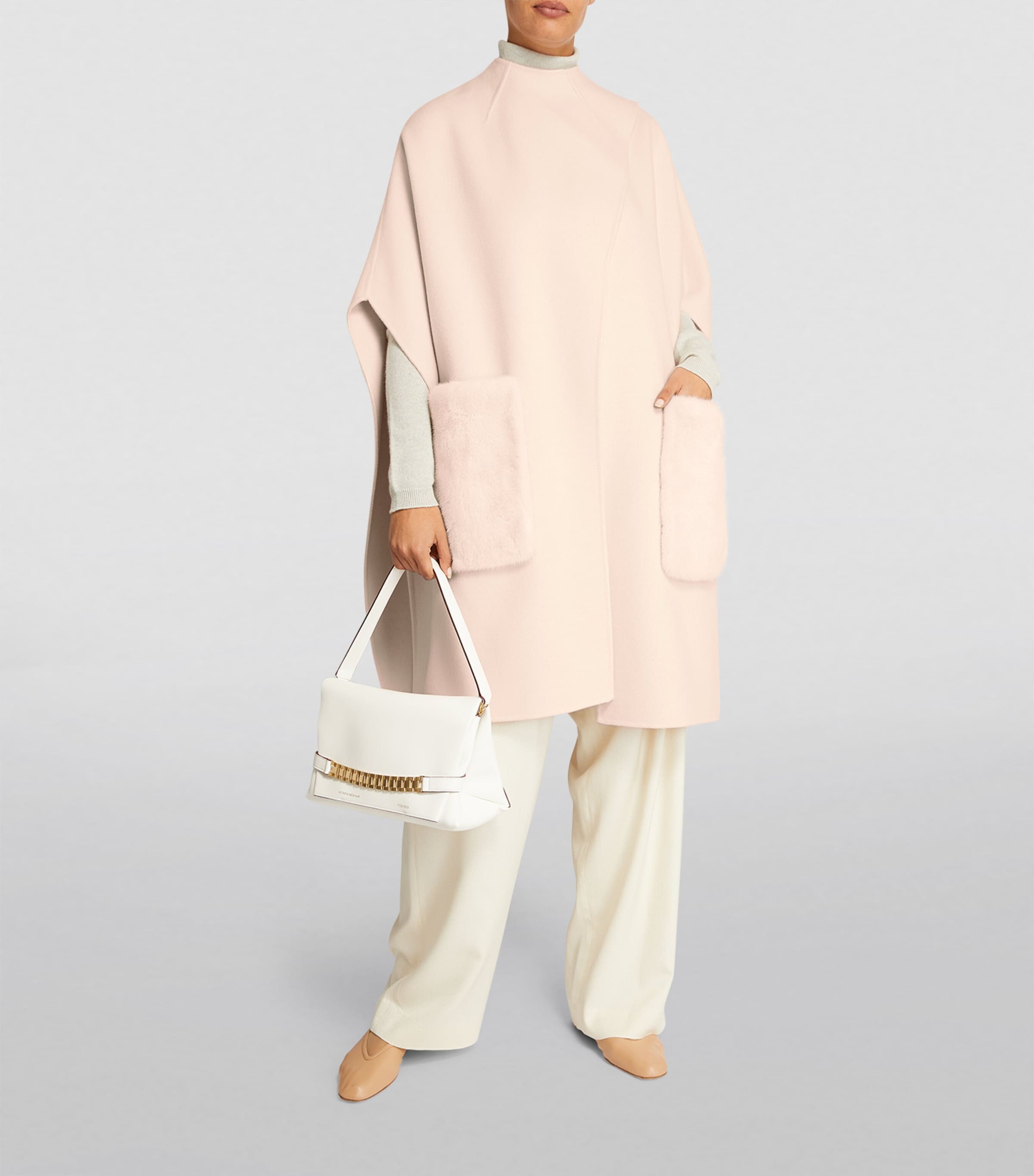 Mink-Pocket Cape A2154 Image 2