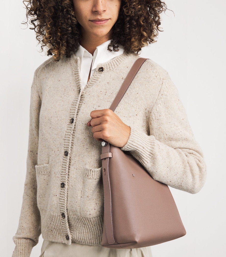 Small Leather Romy Shoulder Bag WILD MUSHROOM Image 2