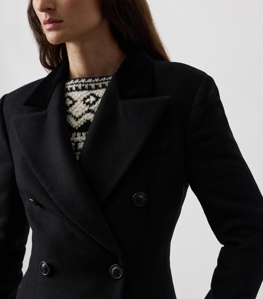 Wool-Cashmere Anthony Coat BLACK Image 4