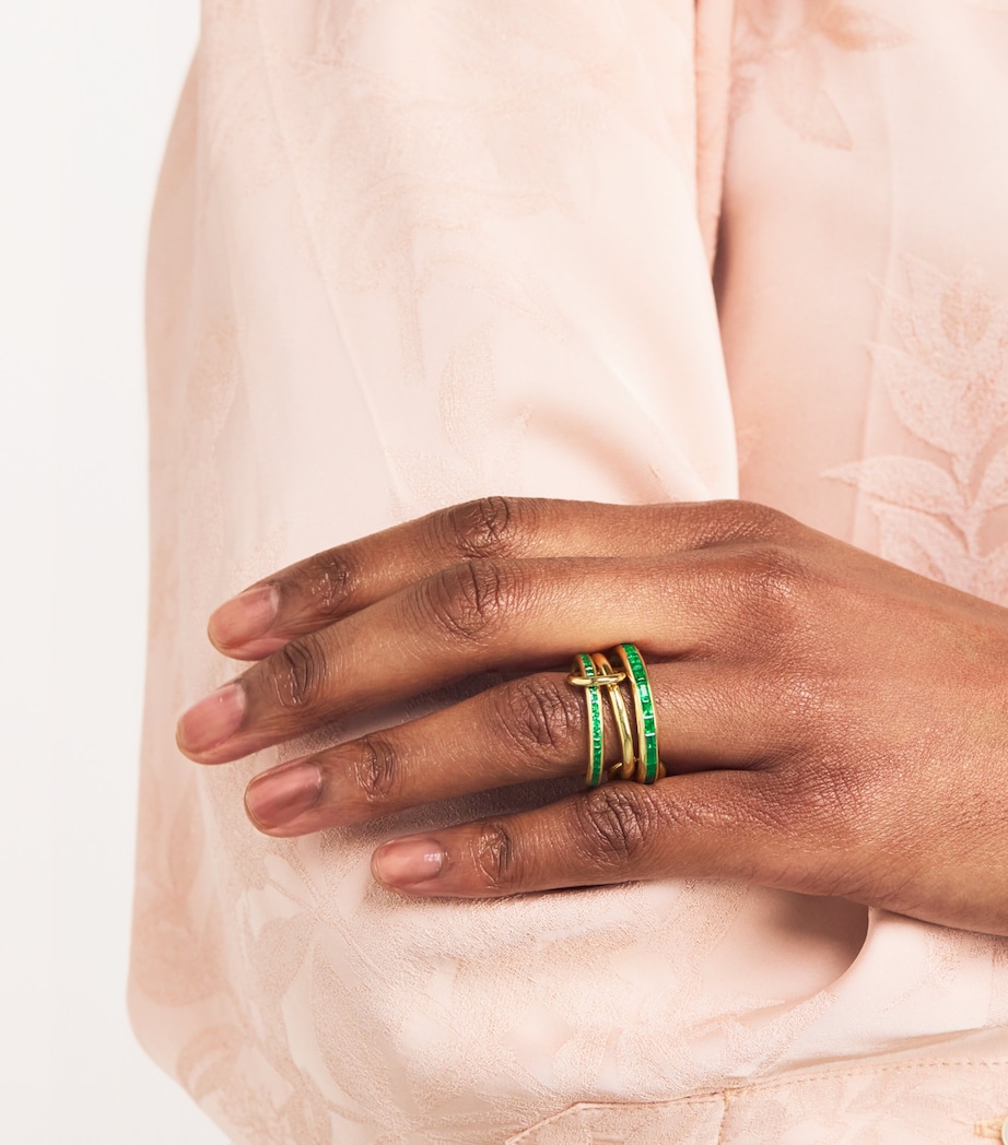 Yellow Gold and Emerald Mina Ring YELLOW GOLD Image 5
