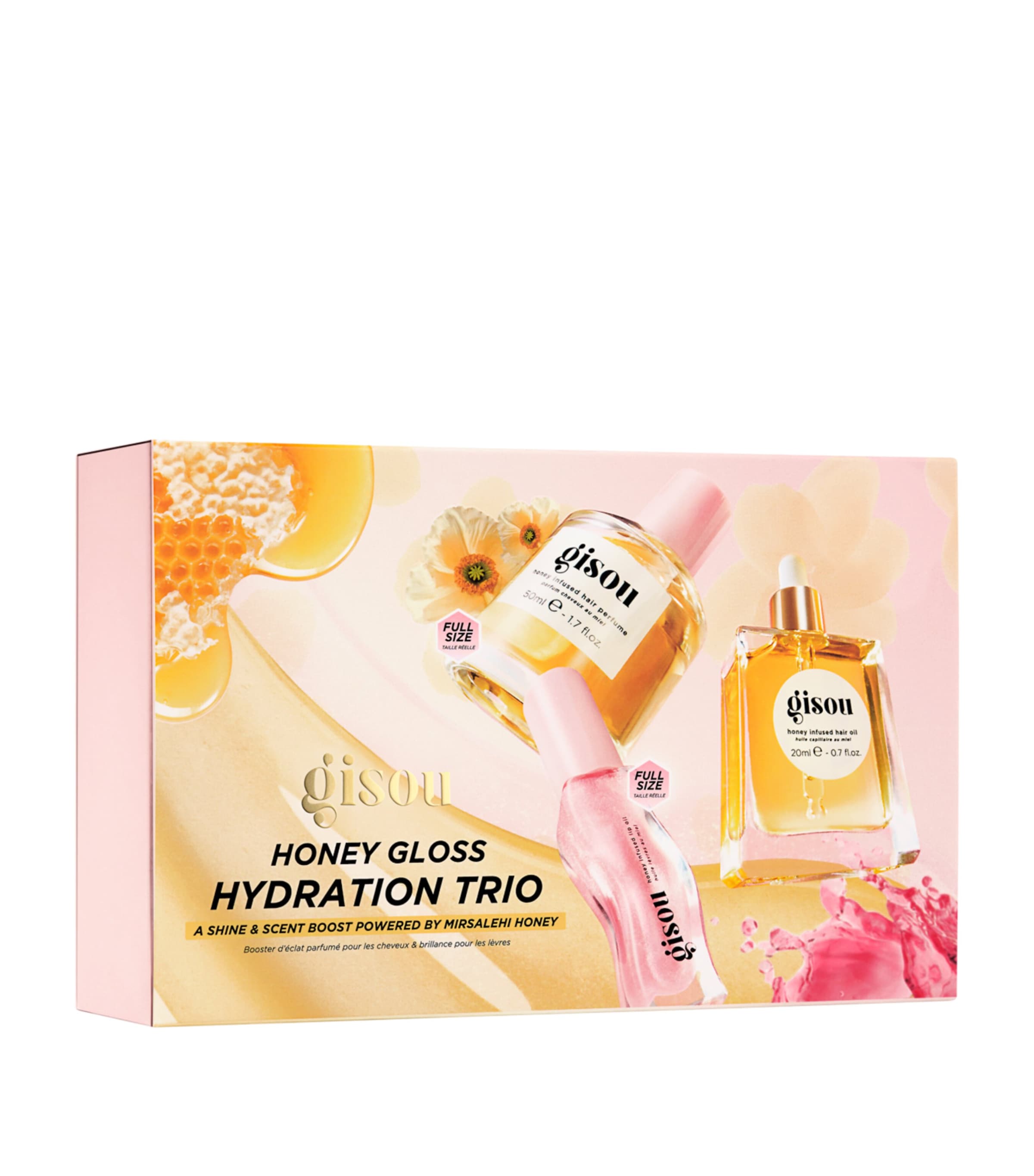 Gisou Honey Gloss Hydration Trio Gift Set | Haircare | Beauty Gift Sets | Haircare Gift Sets | Designers | Gisou | As Seen on Social