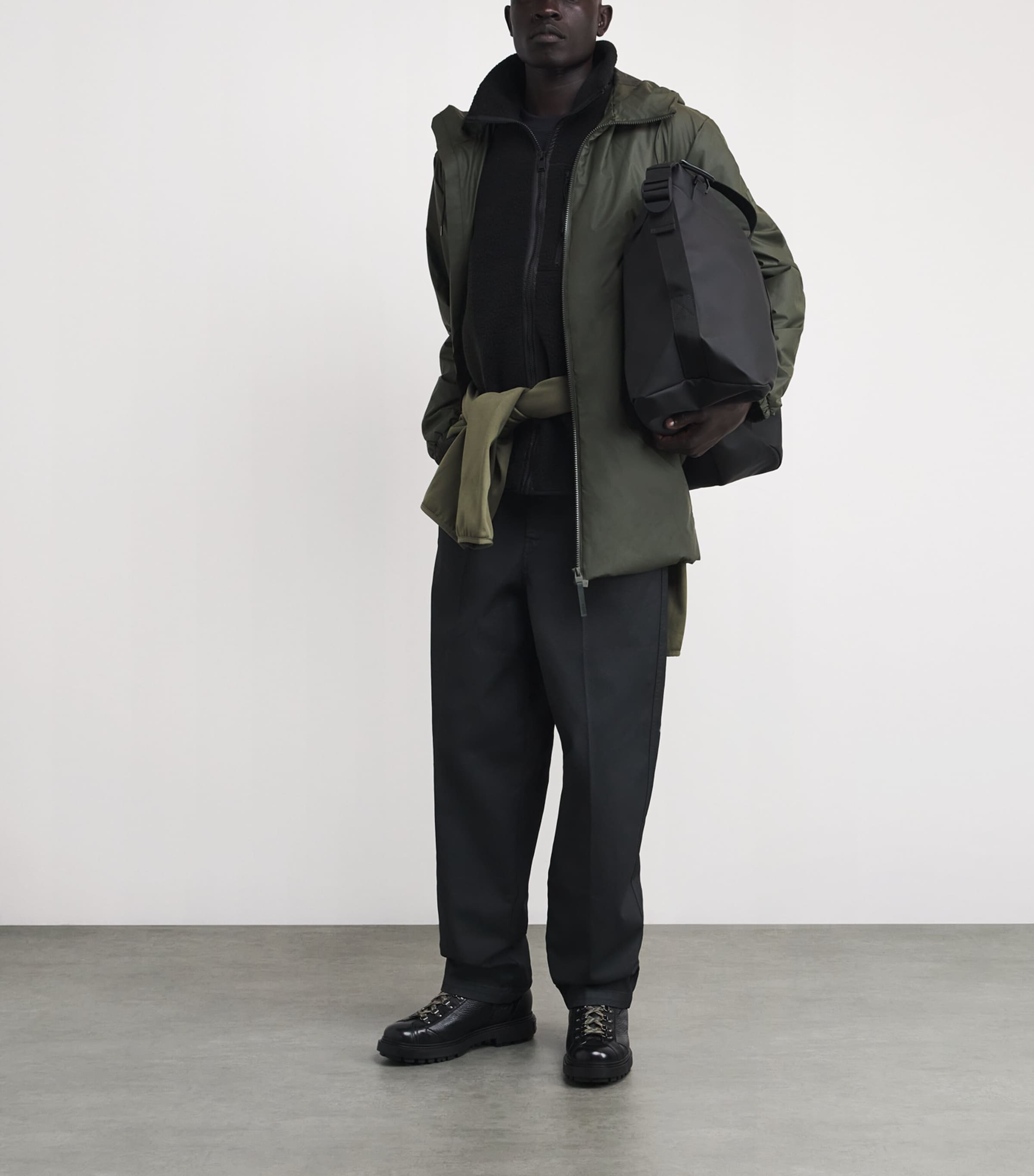 Waterproof Long Lohja Jacket 03 GREEN Image 2