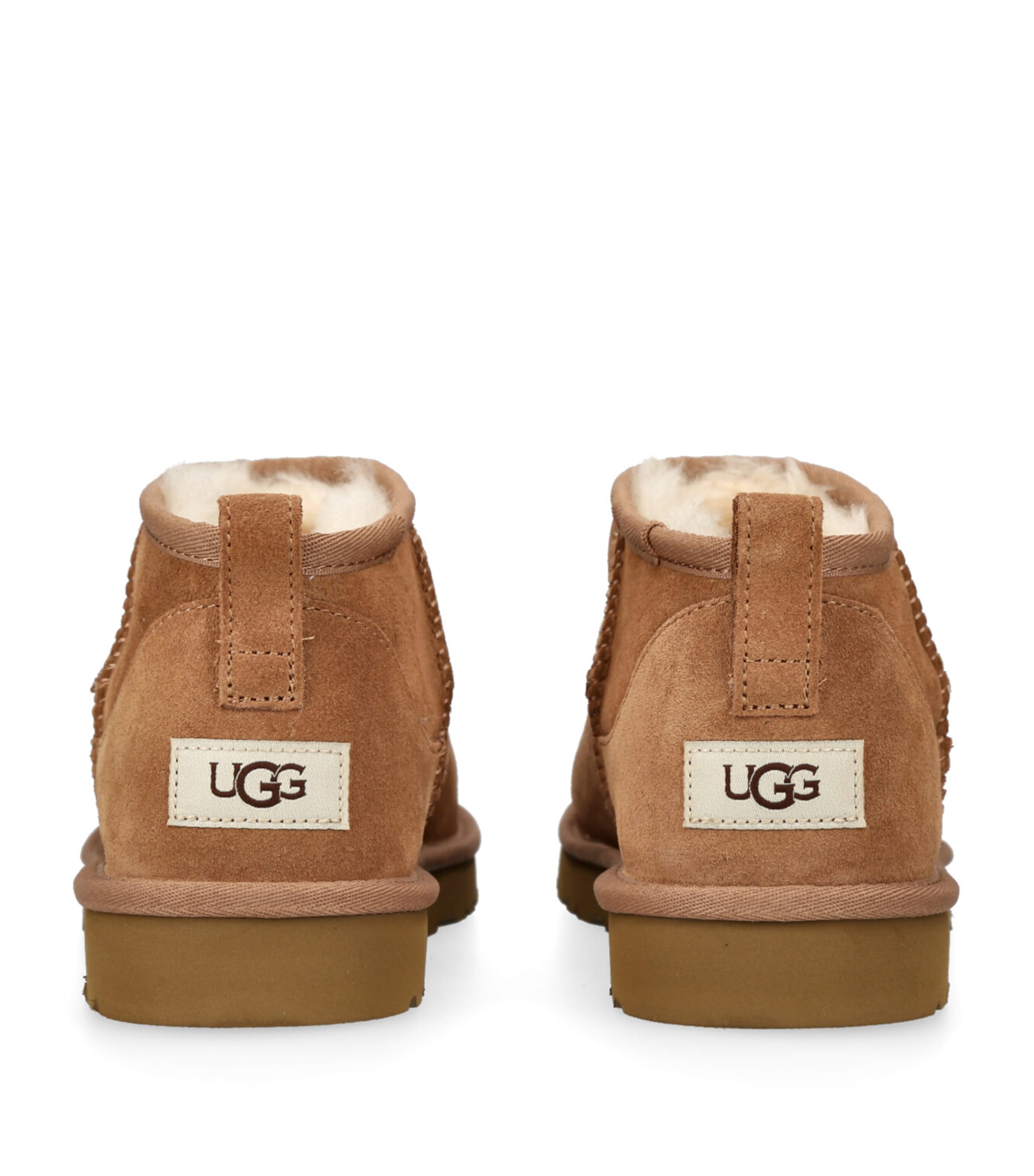 UGG Suede Classic Ultra Mini Boots Tan Image 2
