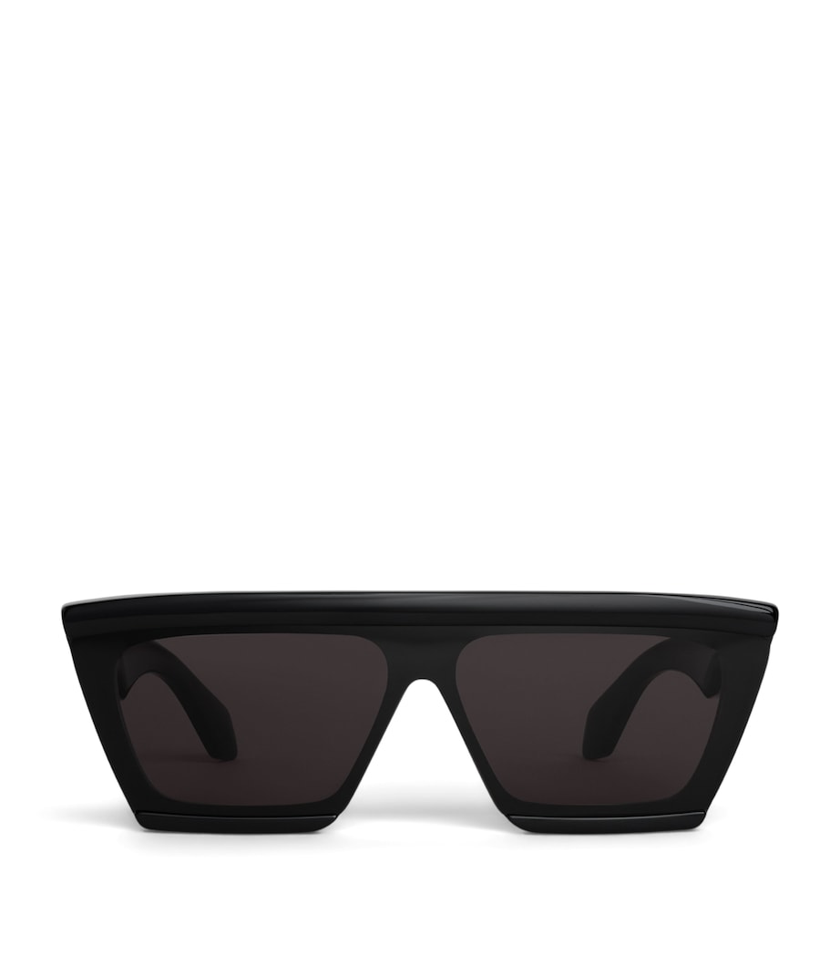 Alaïa Acetate Rectangle Mask 69 Sunglasses Noir Image 1