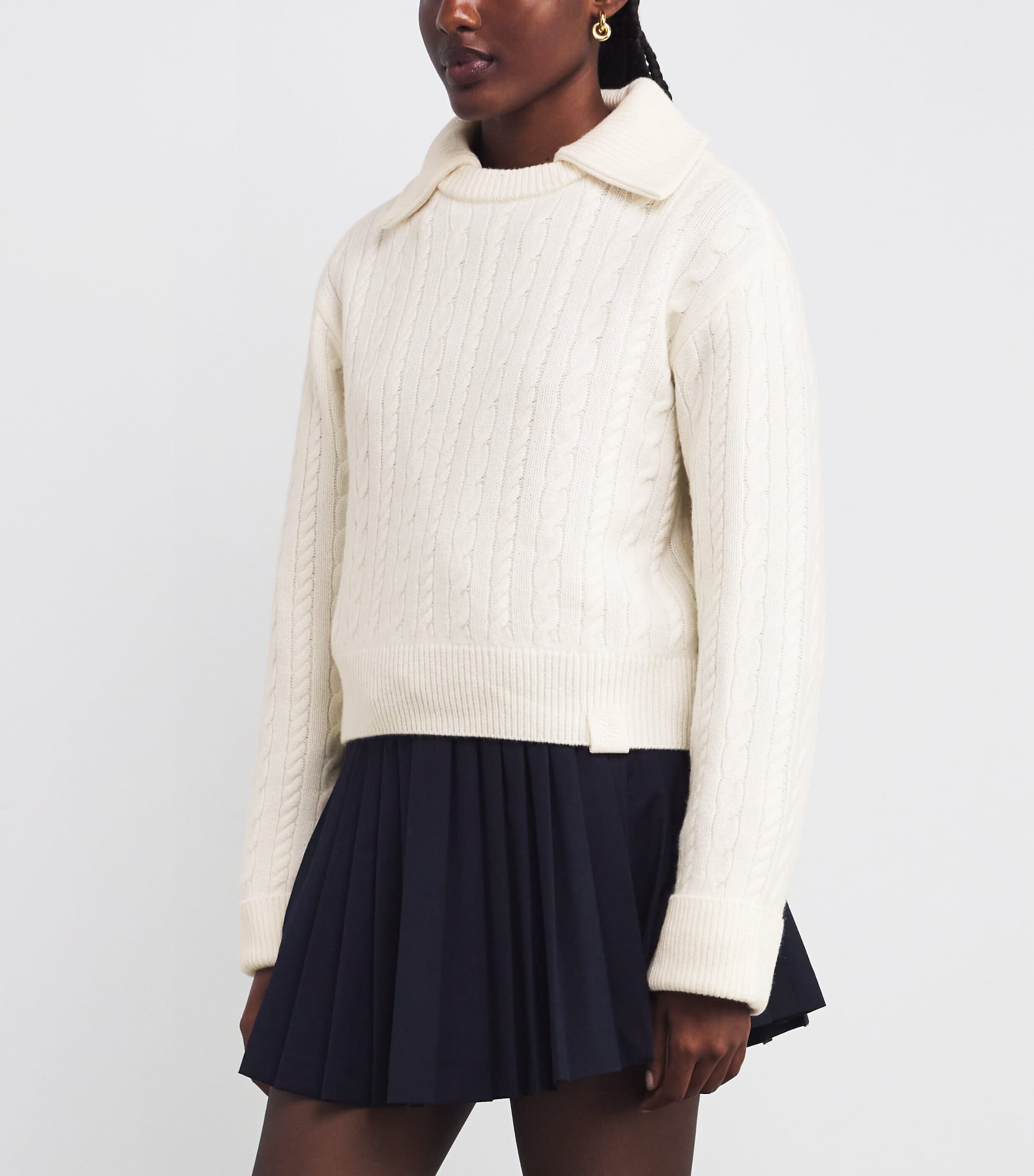 Wool Sailor-Neck Sweater ECRU Image 3