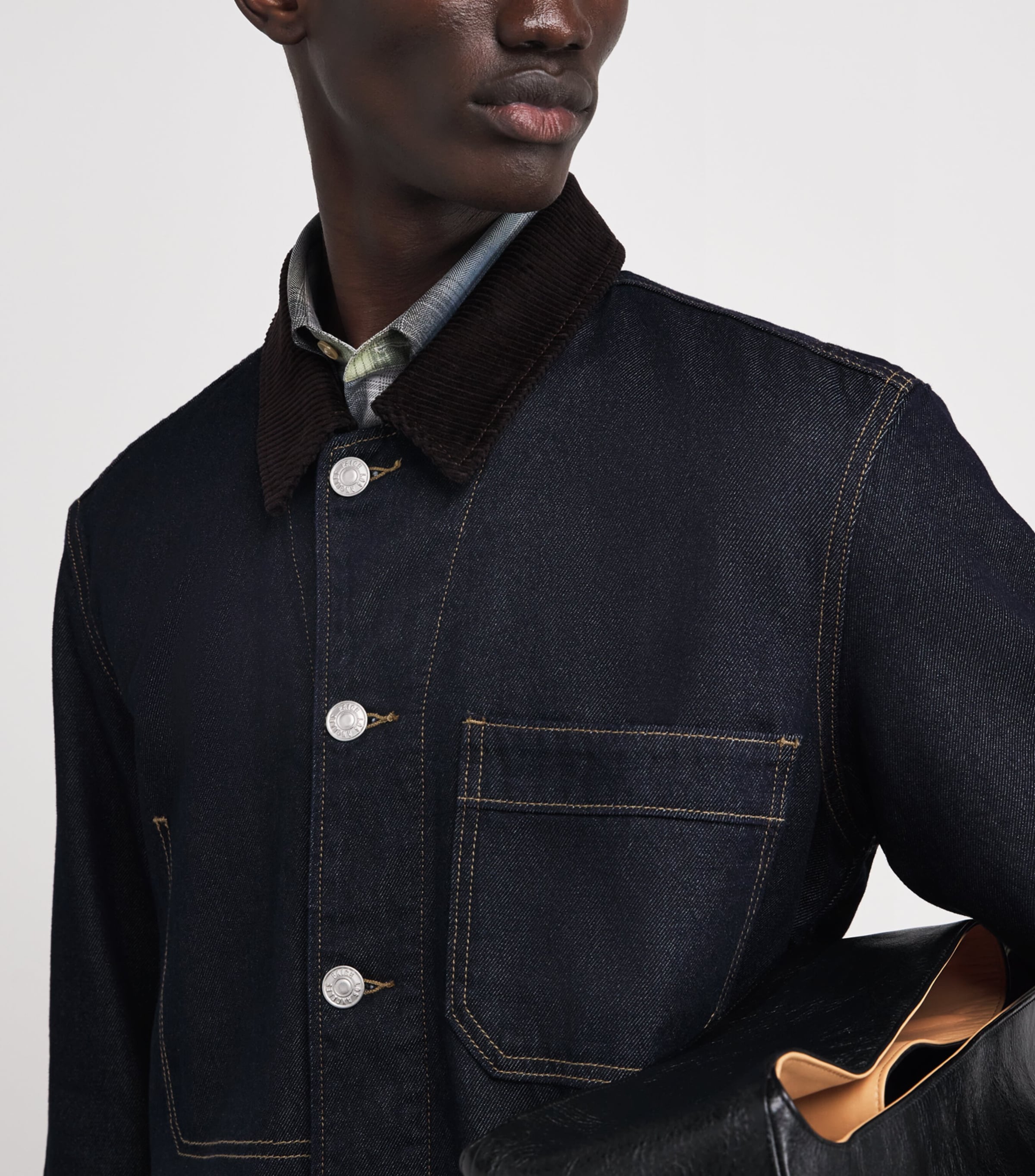 Corduroy-Collar Pauler Denim Chore Jacket WESTIN Image 6