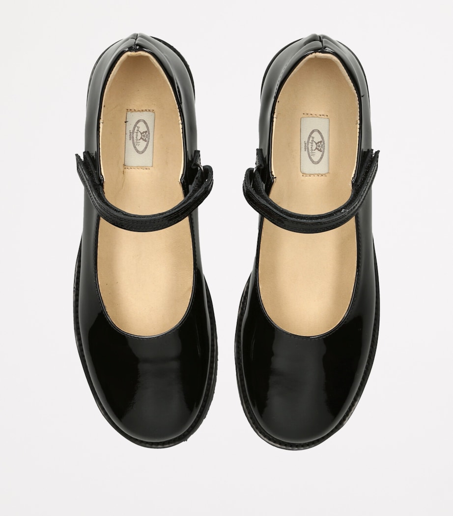 papouelli Patent Leather Emilia Mary Janes Black Image 4