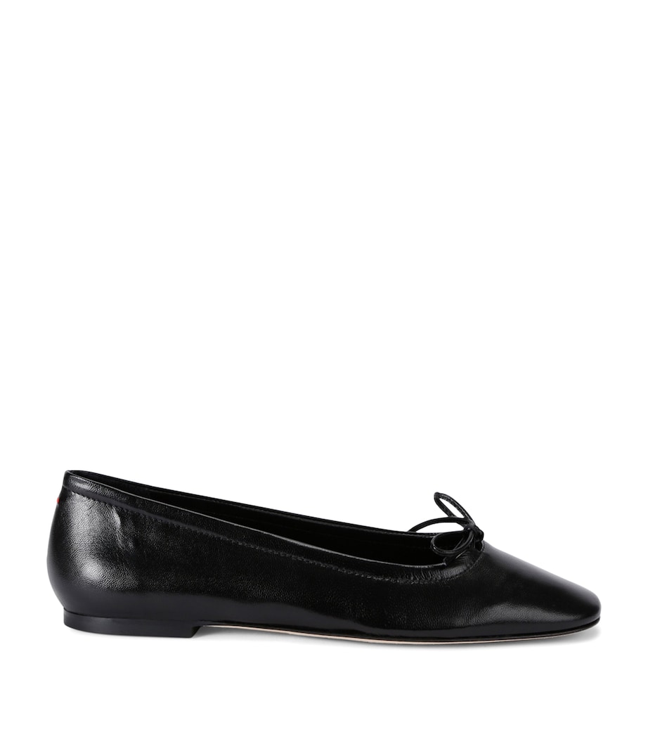 aeyde Leather Delfina Ballet Flats Black Image 1