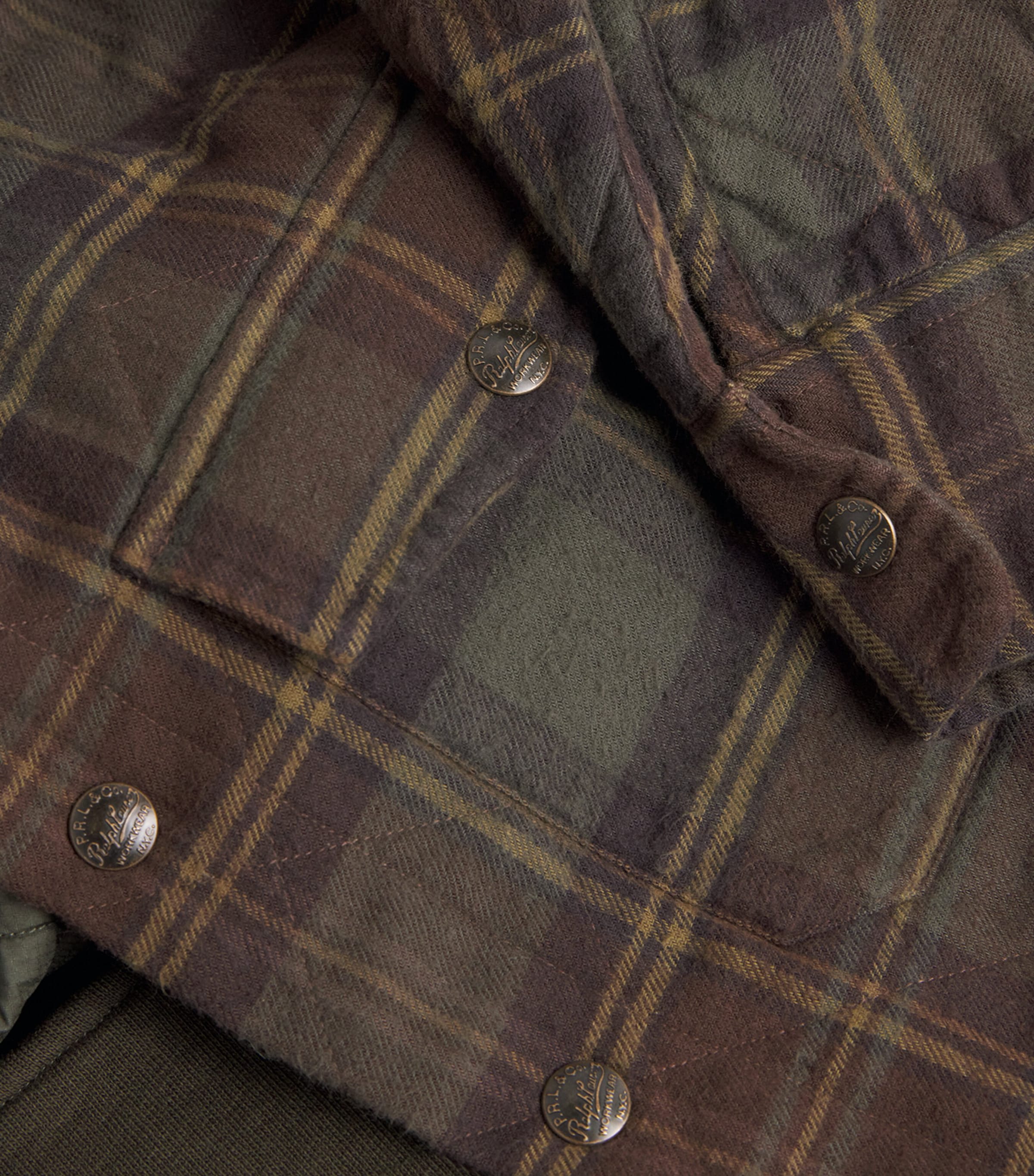 Polo Ralph Lauren Mens Cotton Check Overshirt Green Image 5