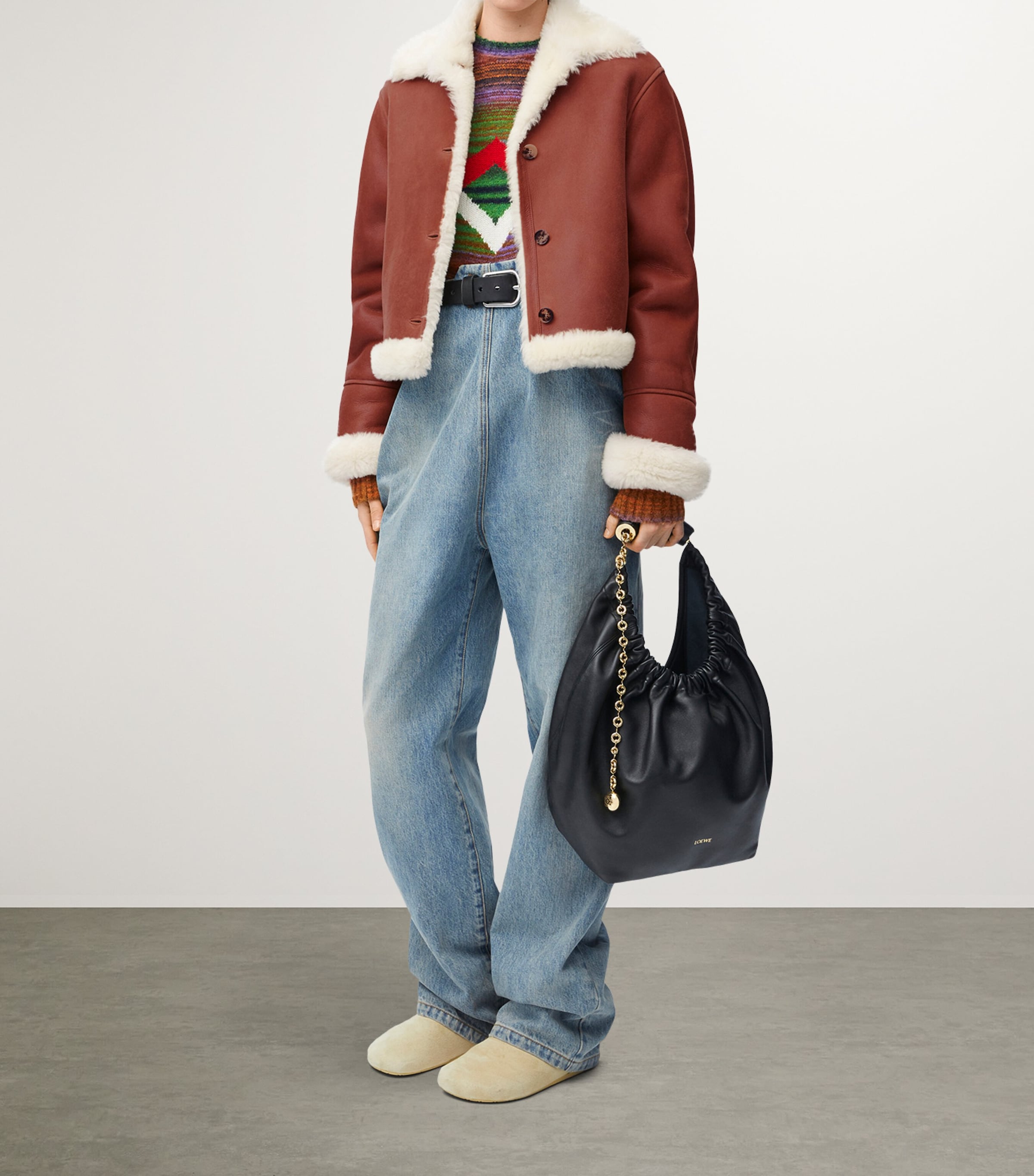 LOEWE Shearling Jacket | Harrods US