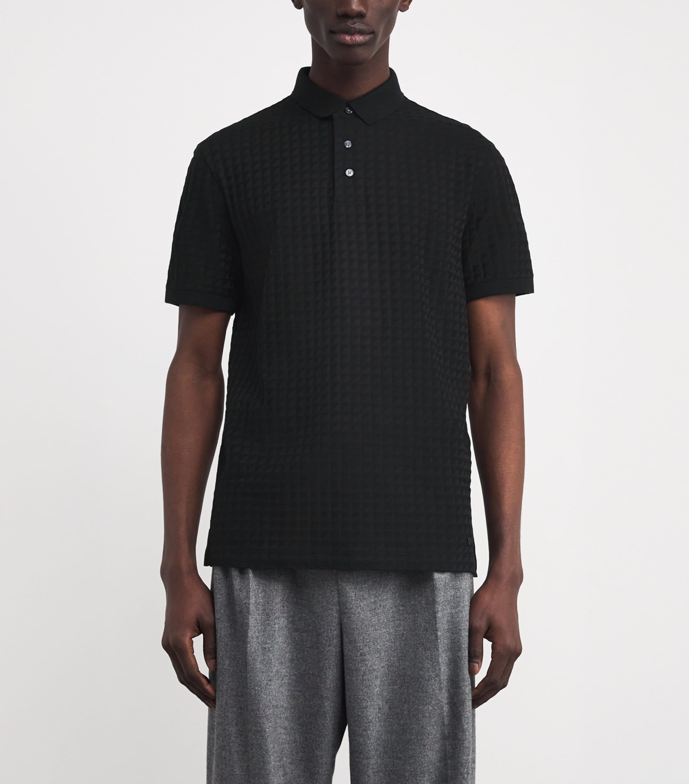 Cotton Jacquard Polo Shirt FC231 Image 3
