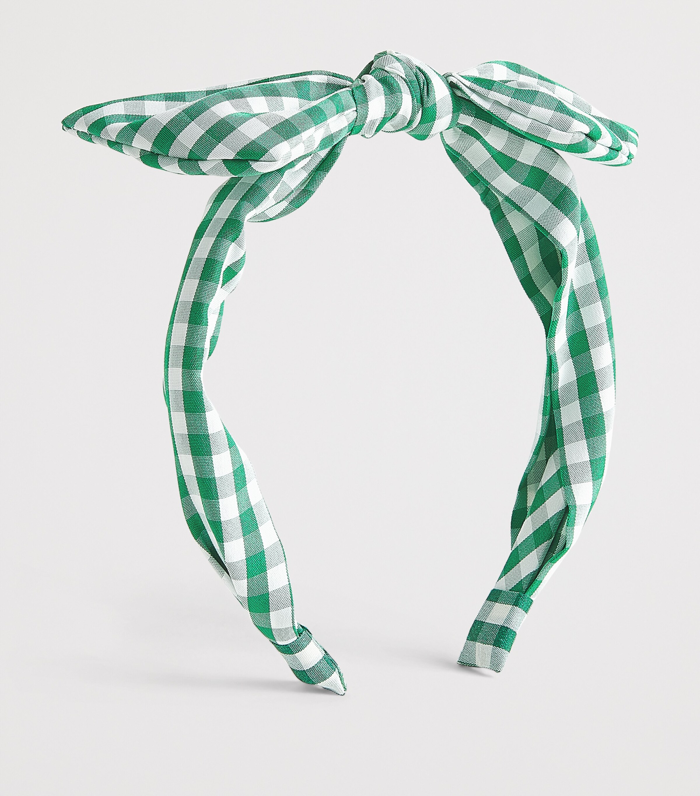 Rockahula Gingham Tie Headband Green Image 2