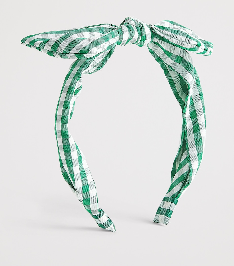 Rockahula Gingham Tie Headband Green Image 2