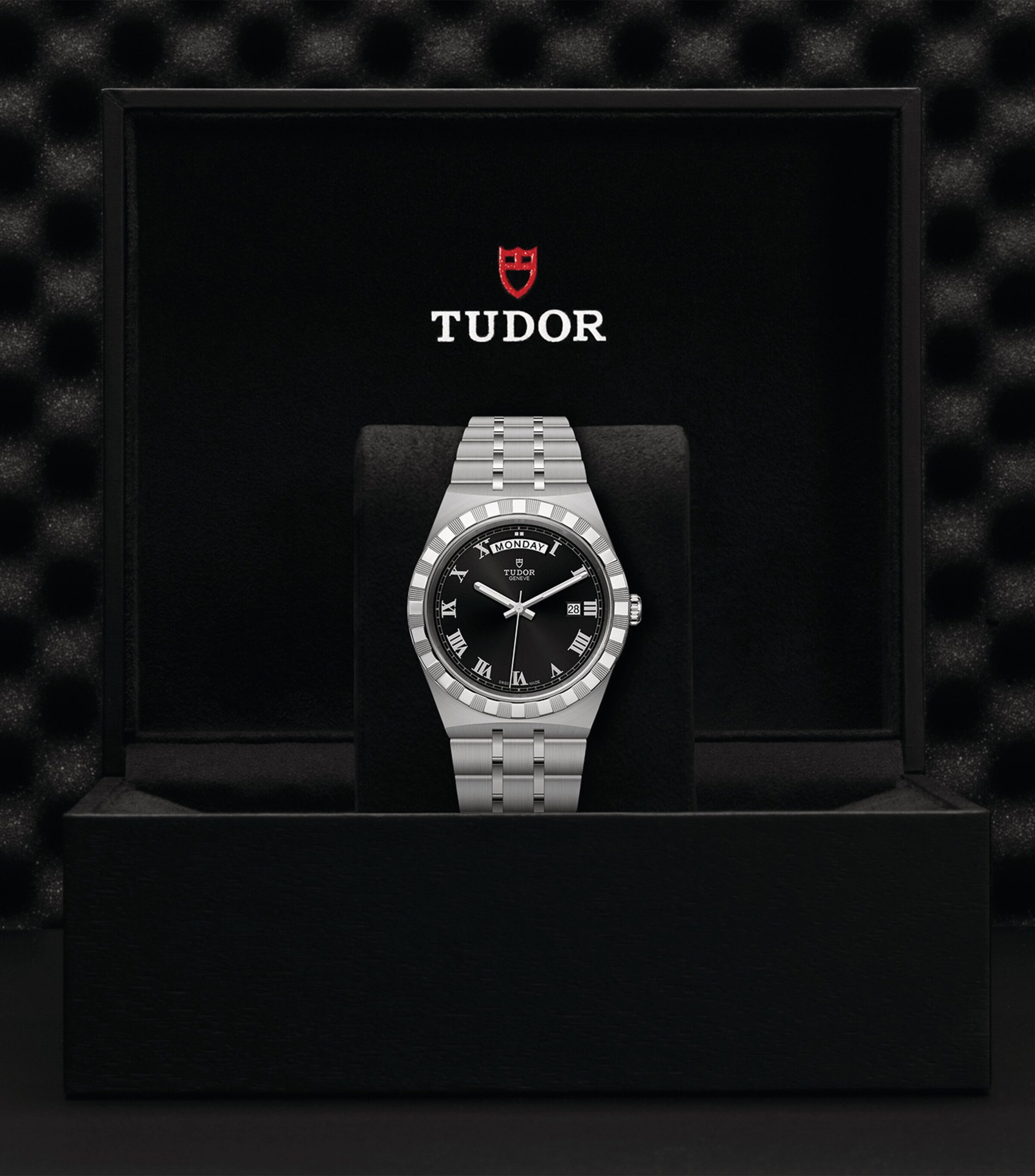 TUDOR Royal Day + Date Stainless Steel Watch 41mm Black Image 4