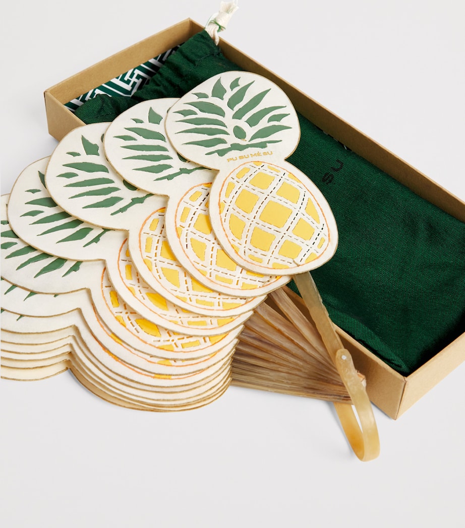 Large Pineapple Fan YELLOW Image 3