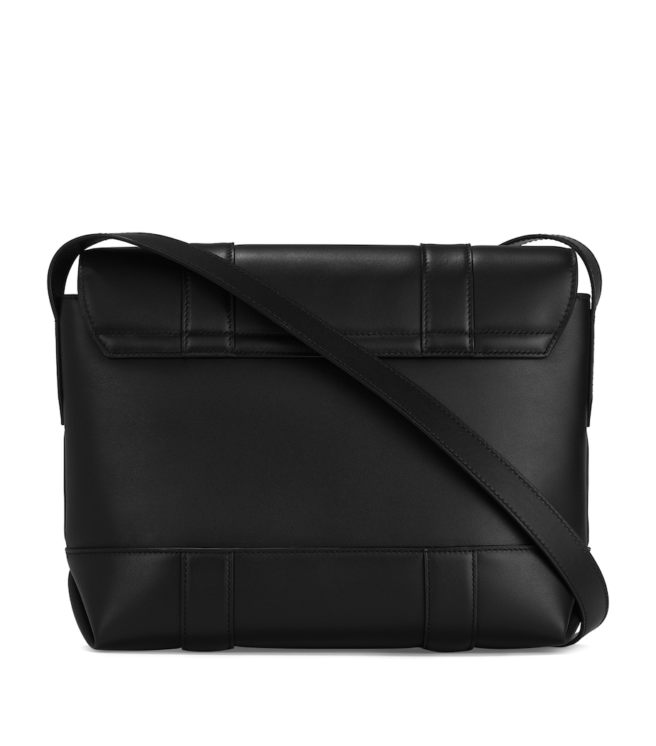 Small Leather Meisterstück Selection Messenger Bag BLACK Image 5