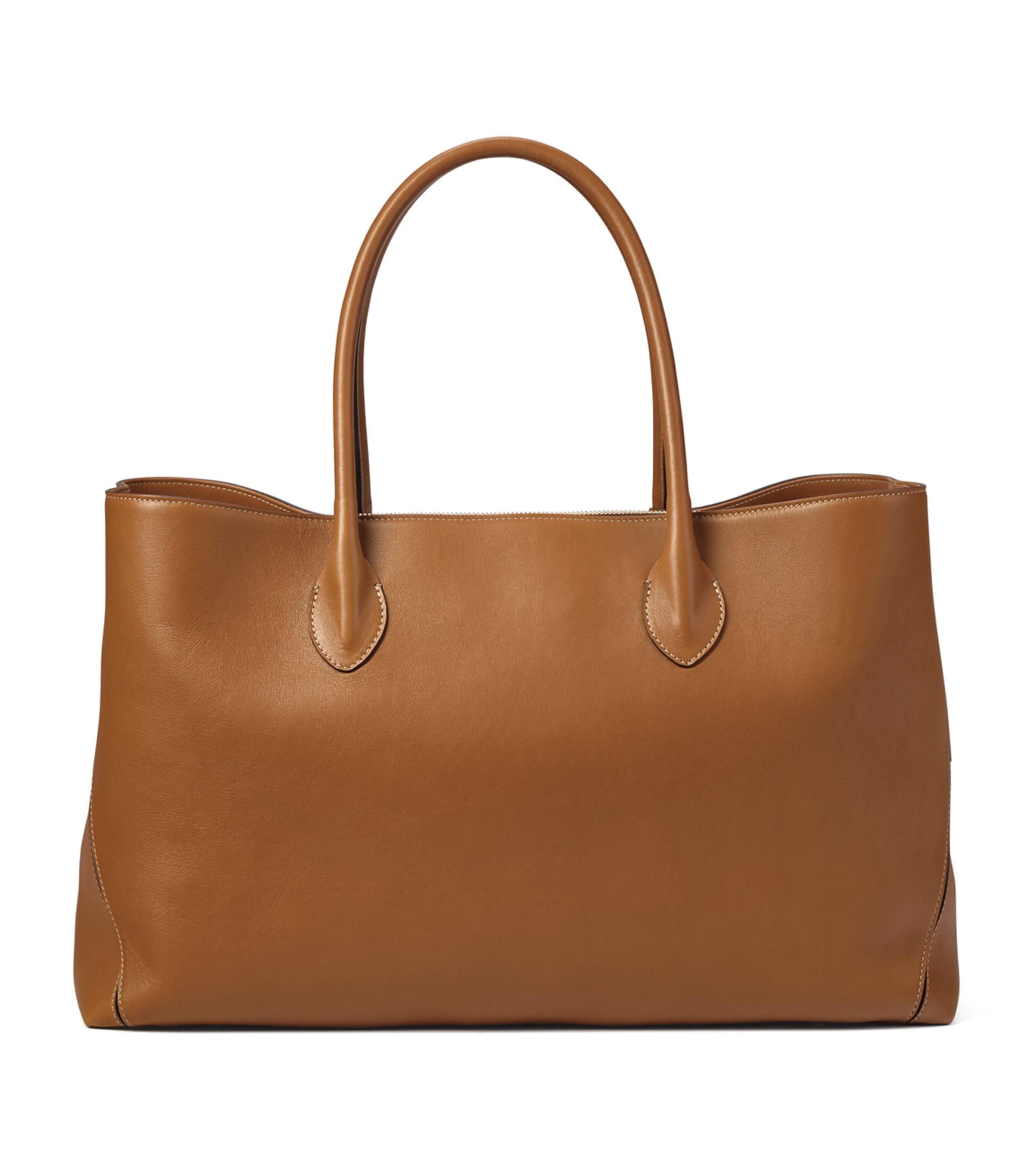 Leather London Tote Bag BROWN Image 2