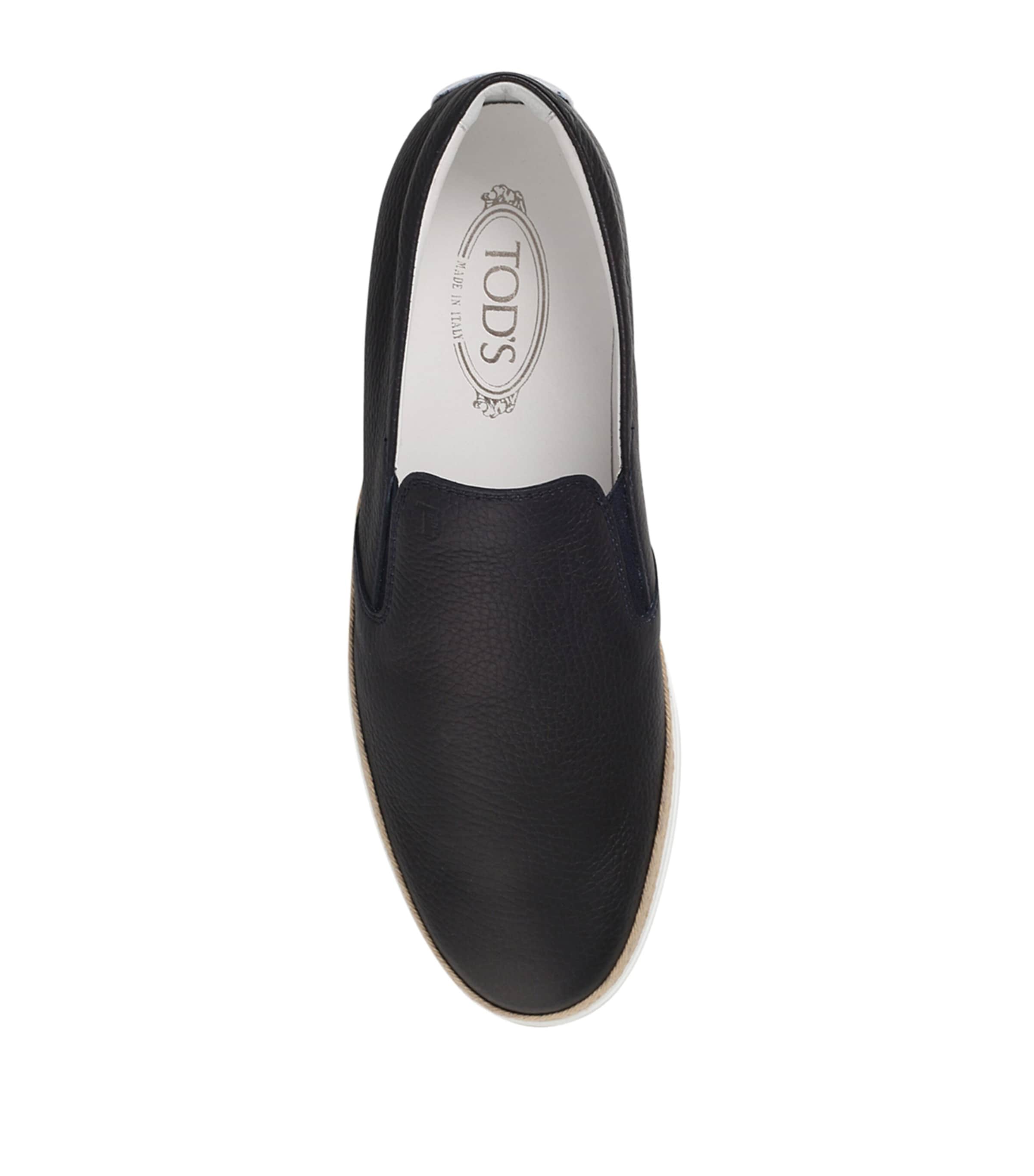 Tod's Raffia Skate Shoes Navy Image 2
