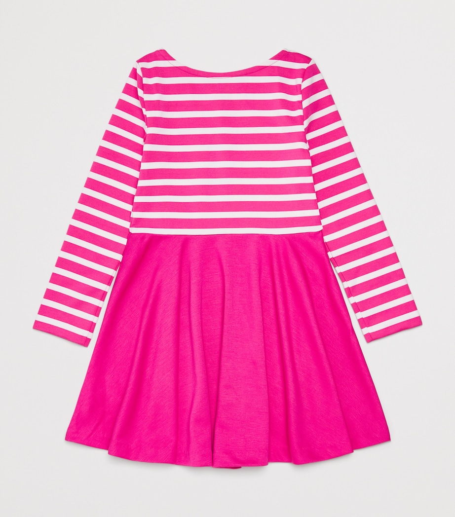 Jersey Stripe Day Dress (2-6 Years) COLGE PINK Image 2