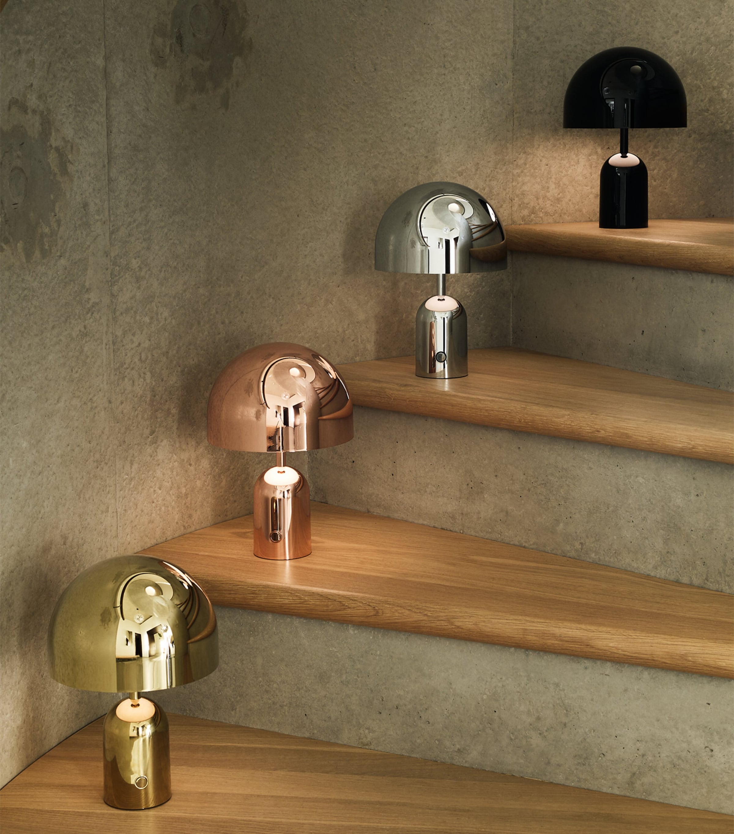 Portable Bell Table Lamp SILVER Image 2