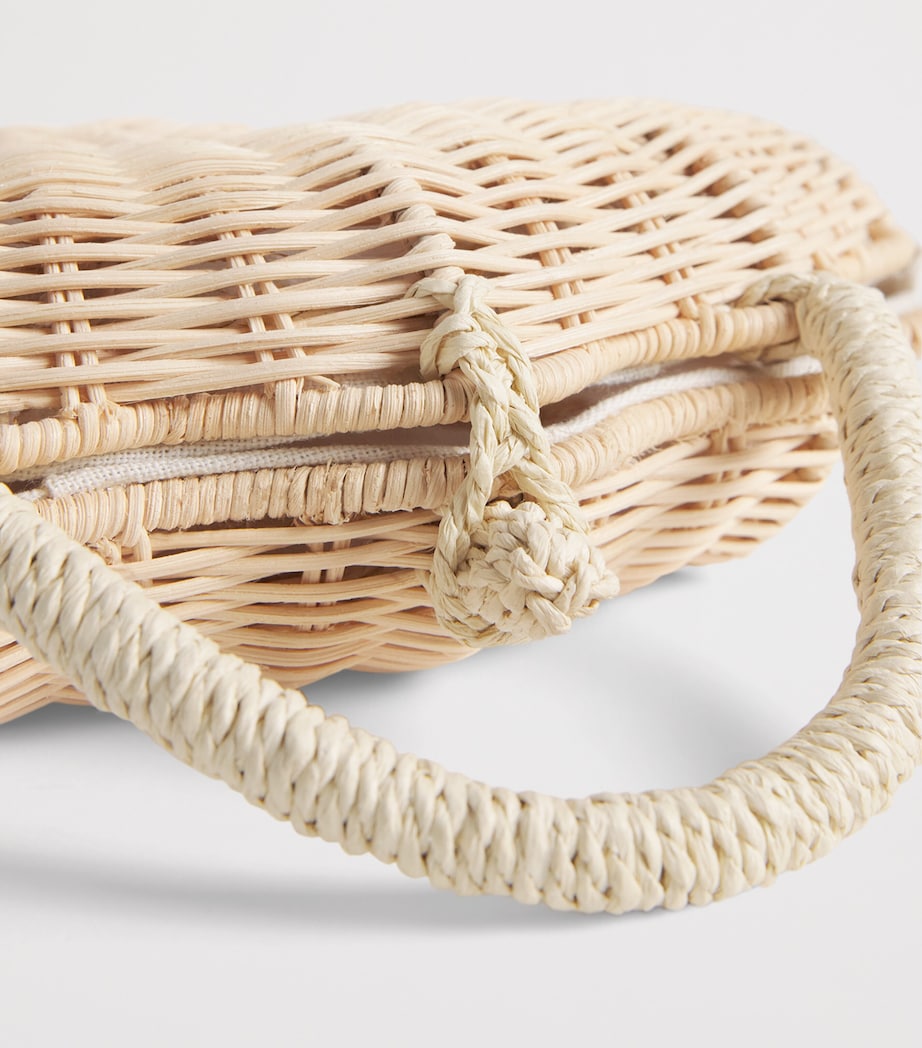 MARLO Straw Woven Shell Bag Natural Image 4