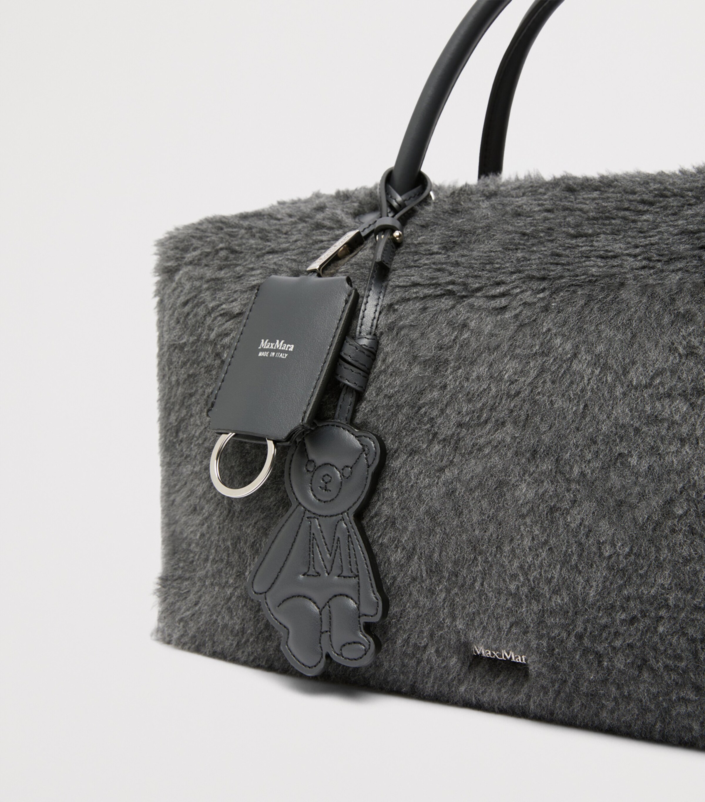 Max Mara Teddy Top-Handle Bag Medium Grey Image 6