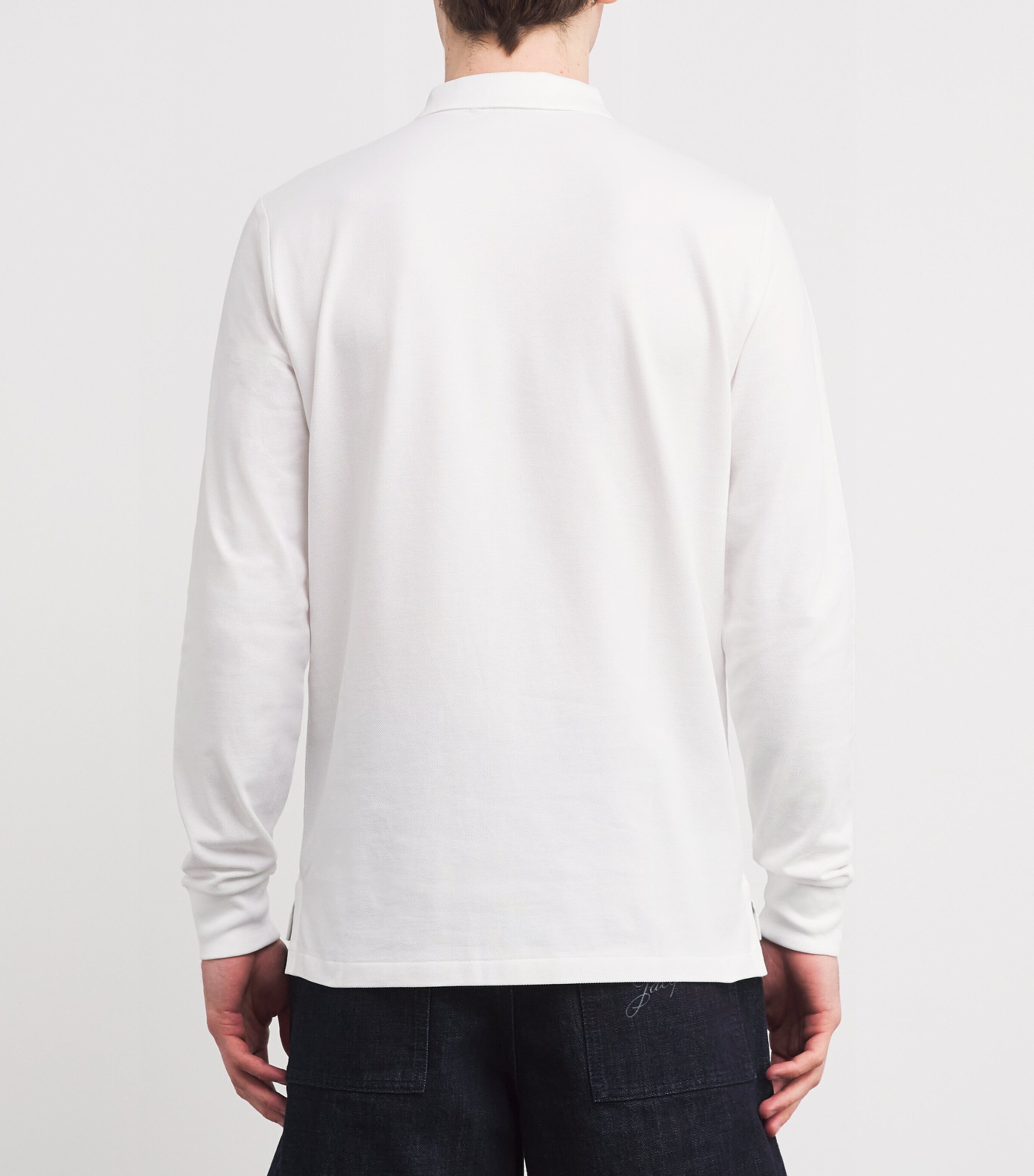 Logo Polo Shirt WHITE Image 4