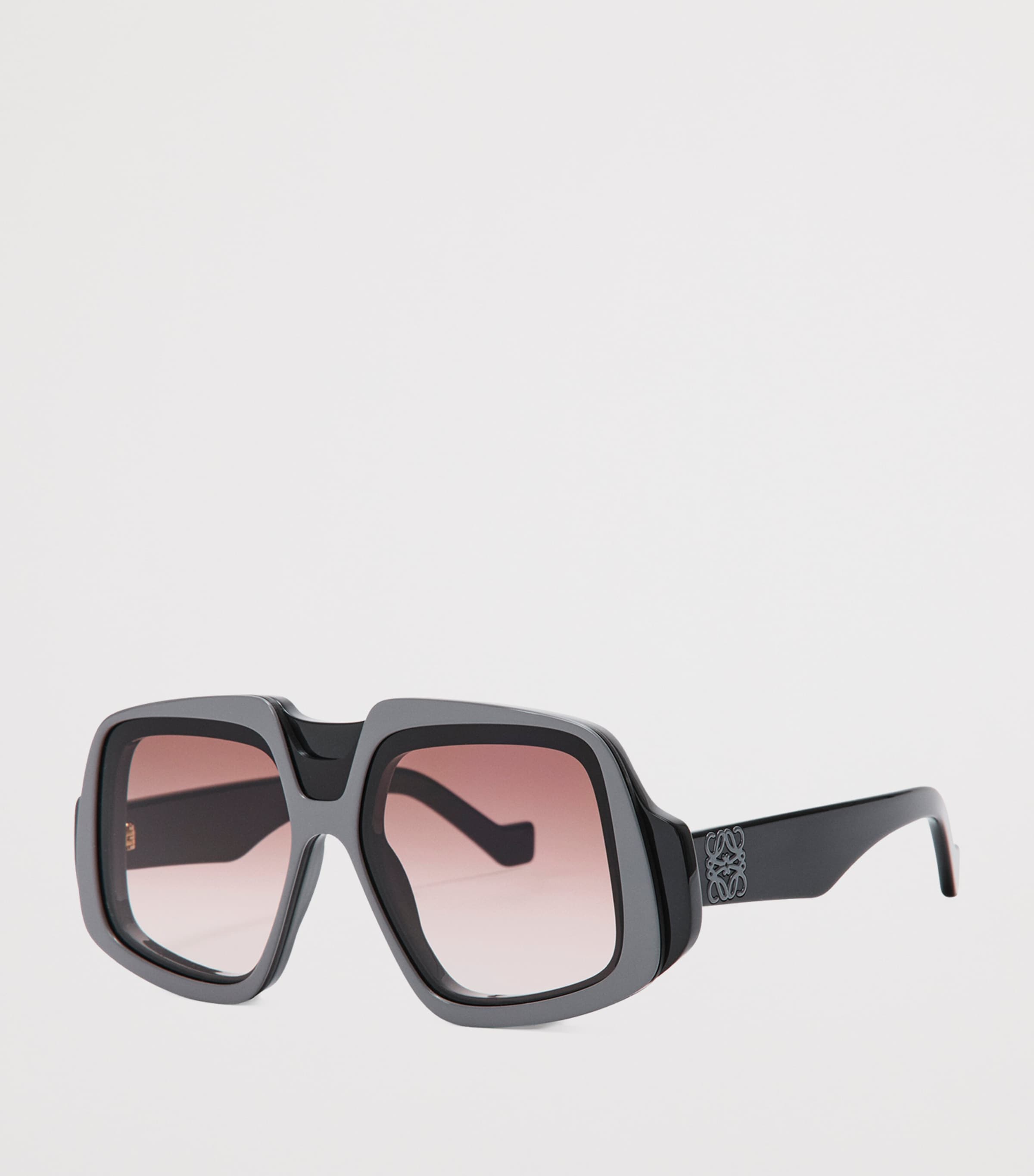 LOEWE Oversized Collage Sunglasses Shiny Black Image 3