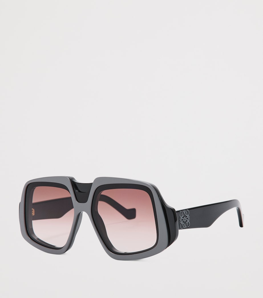 LOEWE Oversized Collage Sunglasses Shiny Black Image 3