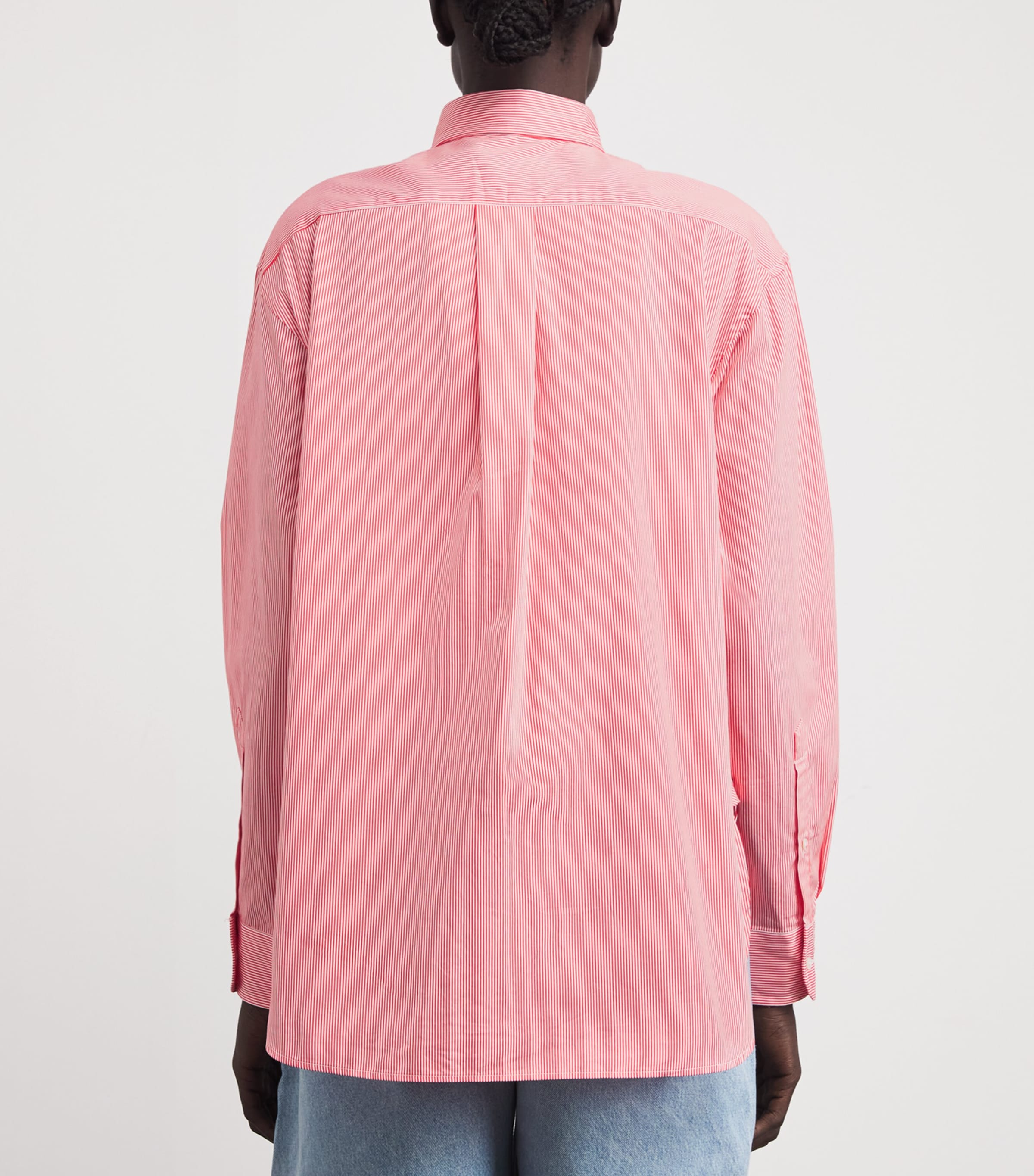 Stripe Polo Pony Shirt 2000A RED WHITE Image 4