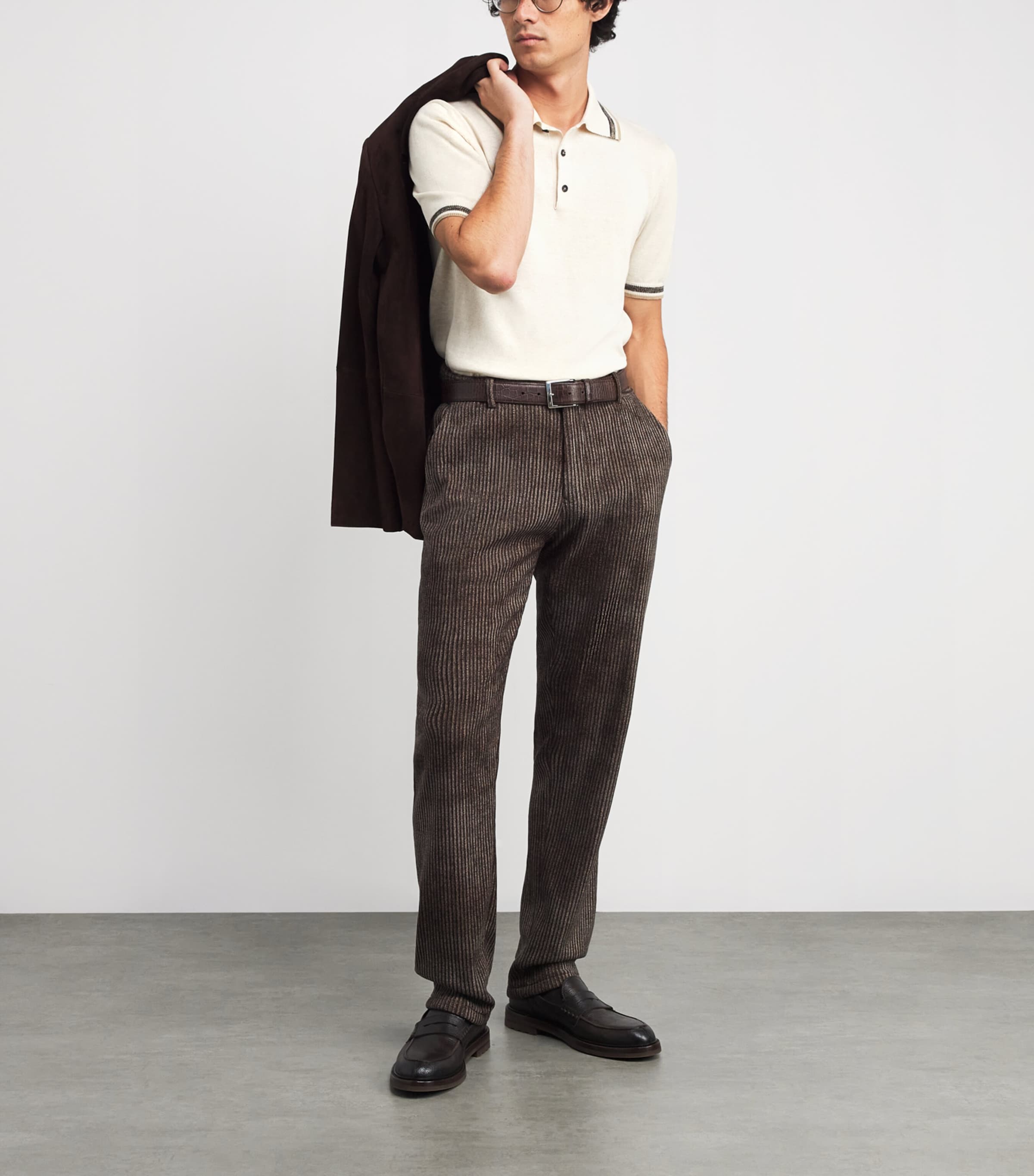 Silk-Linen Polo Shirt 020 Image 2