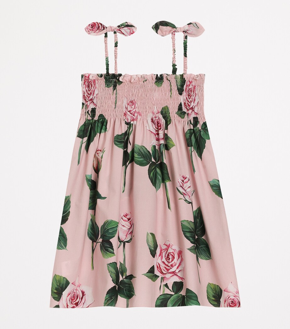 Shirred Floral Dress (8-12+ Years) HF5IZ-ROSE Image 4