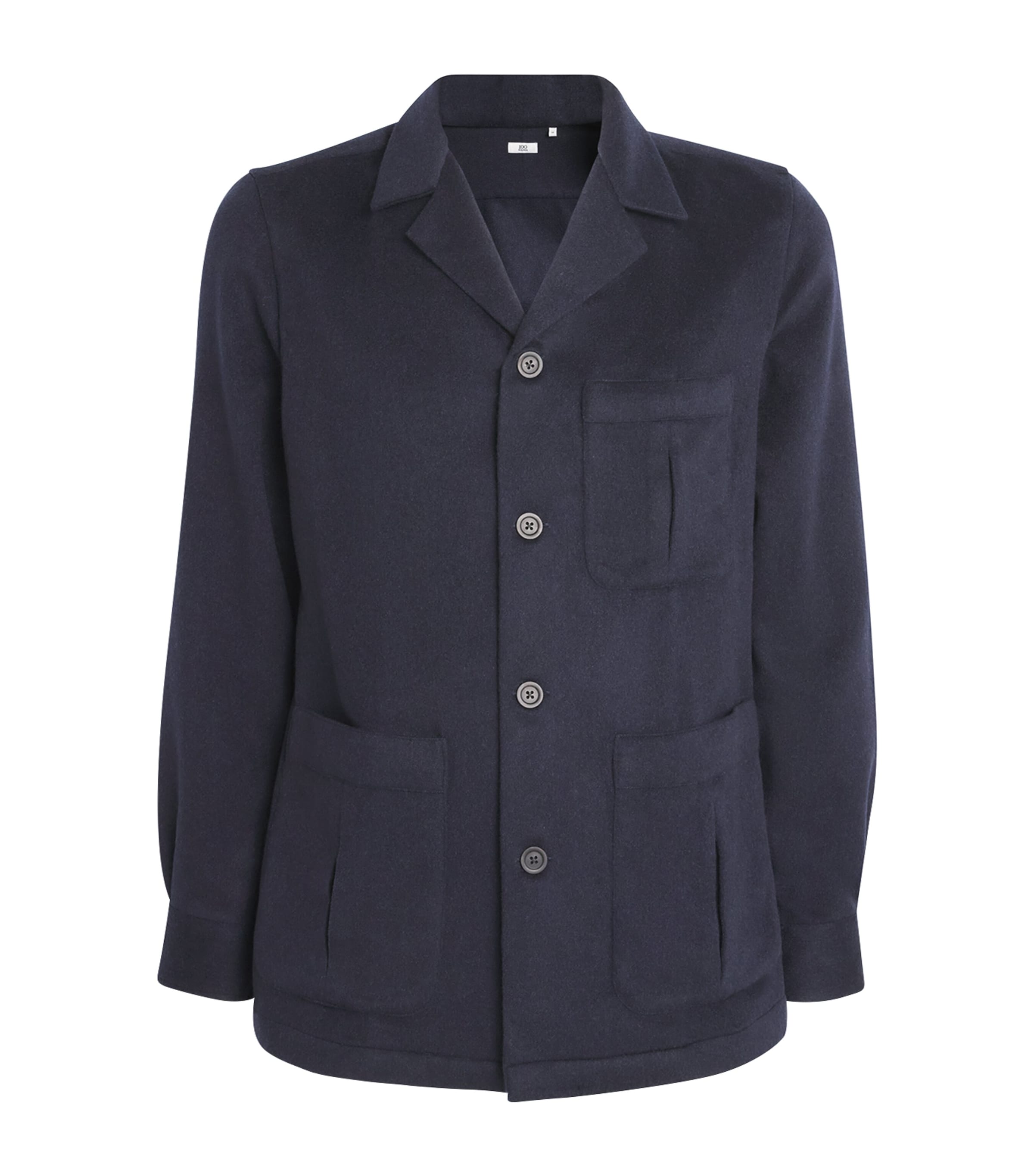 100hands Cashmere Single-breasted Jacket In Blue