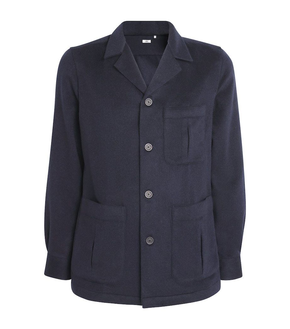 Cashmere Single-Breasted Jacket NAVY Image 1