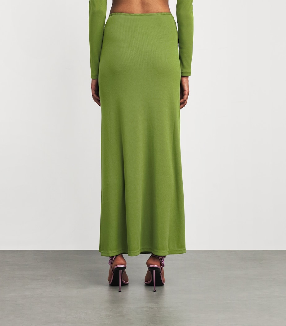 Pin-Gathered Maxi Skirt CACTUS Image 4