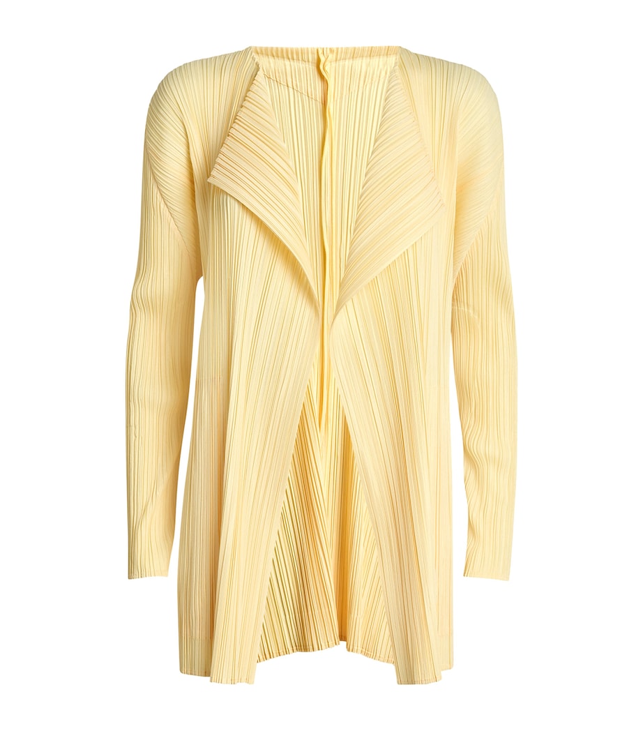Mellow Pleats Coat CREAM YELLOW Image 1