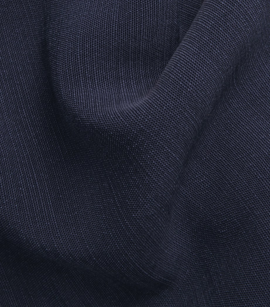 Claudie Pierlot Womens Wide-Leg Trousers Navy Image 6