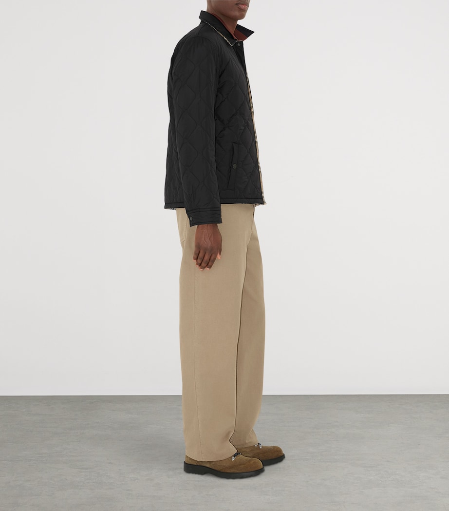 Reversible Quilted Jacket BLACK Image 4