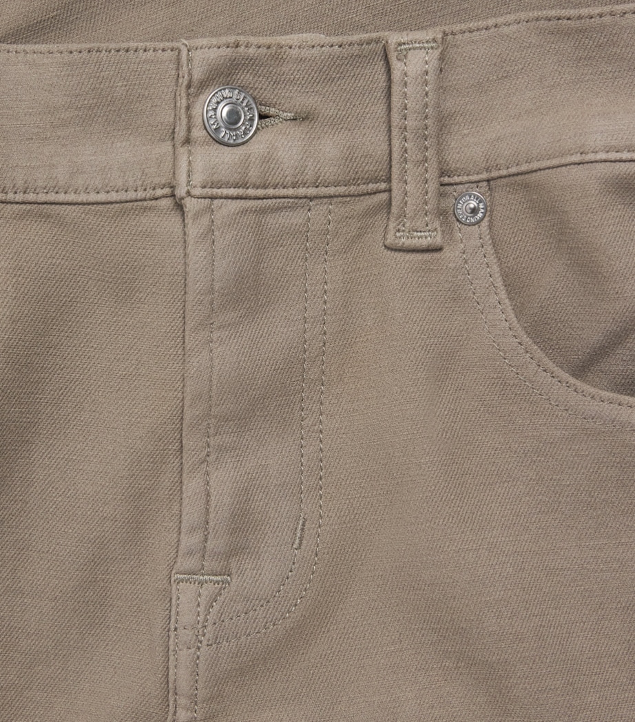 7 For All Mankind Mens Slimmy Luxe Motion Slim Jeans Beige Image 6