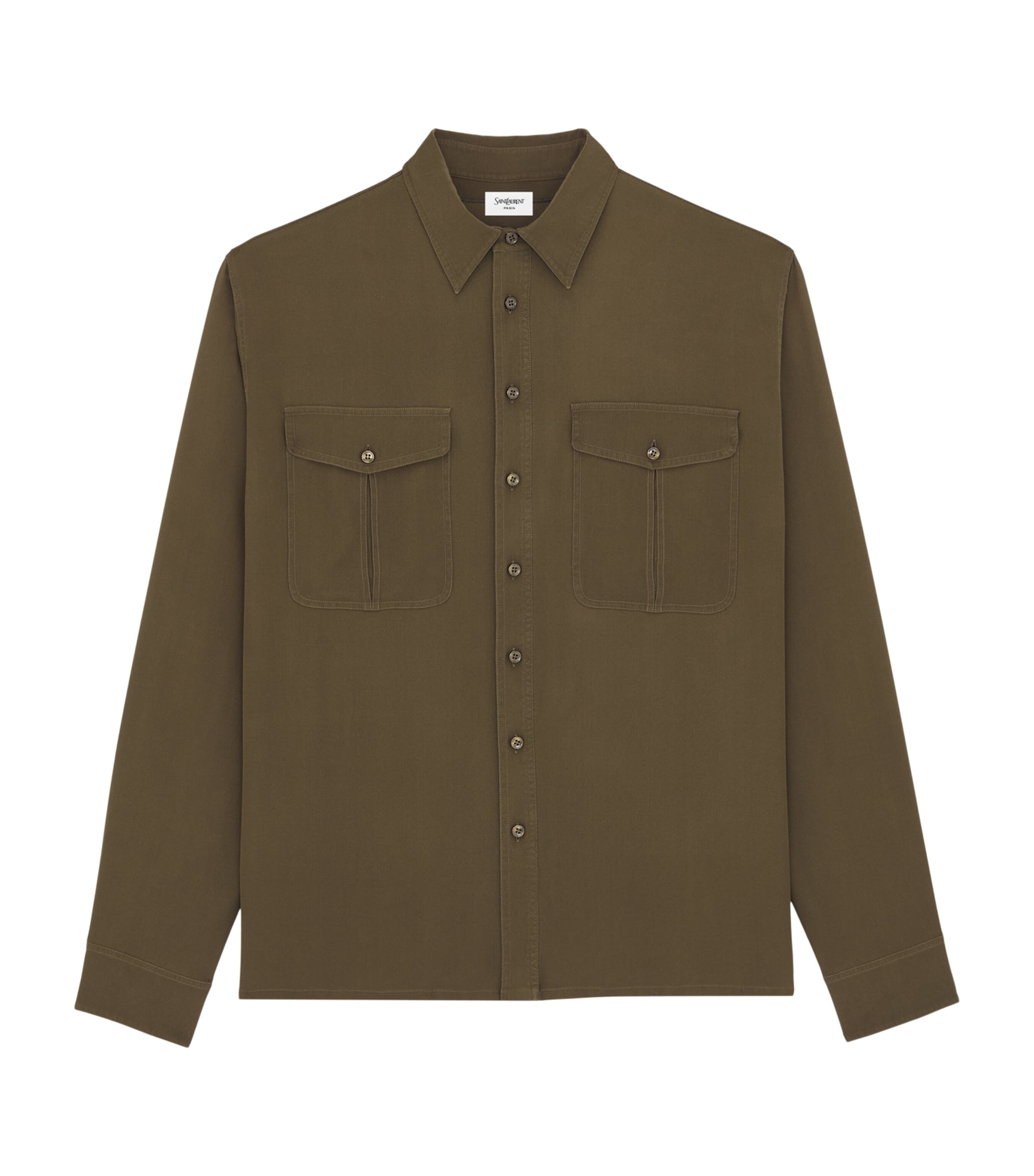 トップス SAINT LAURENT double cuffs silk shirt 39 トップス SAINT