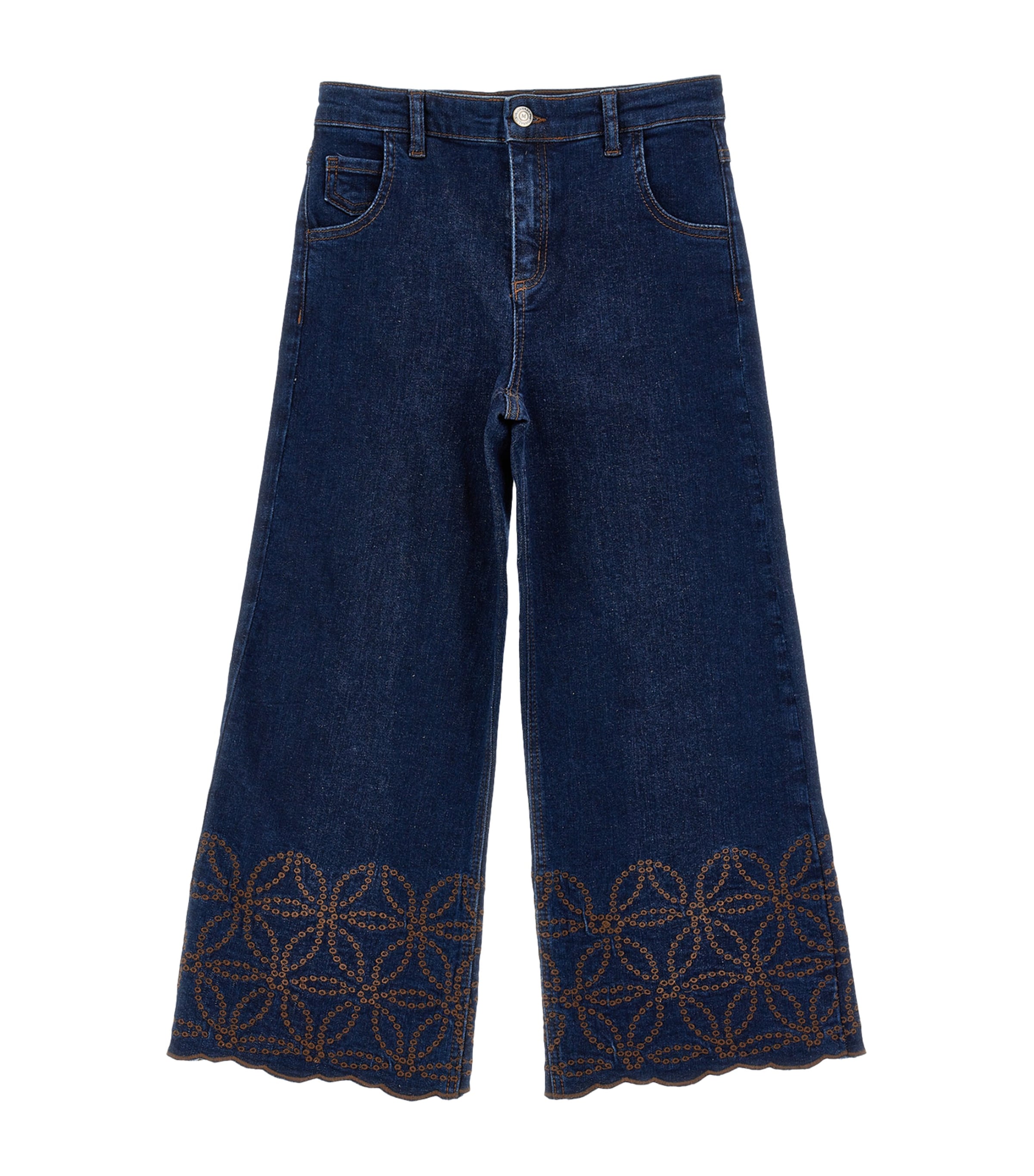 Embroidered-Detail Jeans (4-12 Years) BLU STONE DENIM Image 1