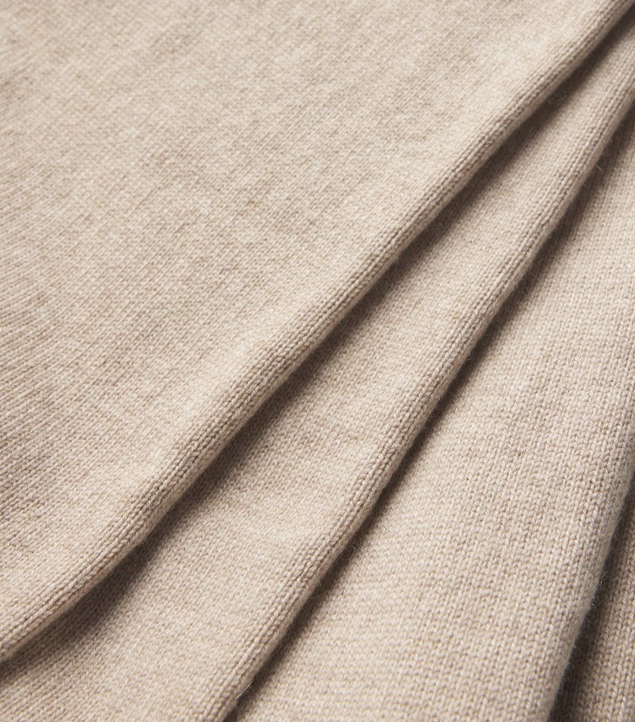 Cashmere Wide-Leg Sweatpants DARK MEDIUM DYED Image 5