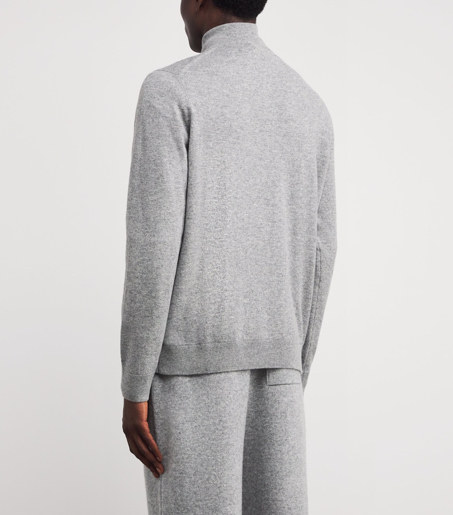 Cashmere Quarter-Zip Sweatshirt Q25378 L GREY/M GREY Image 4