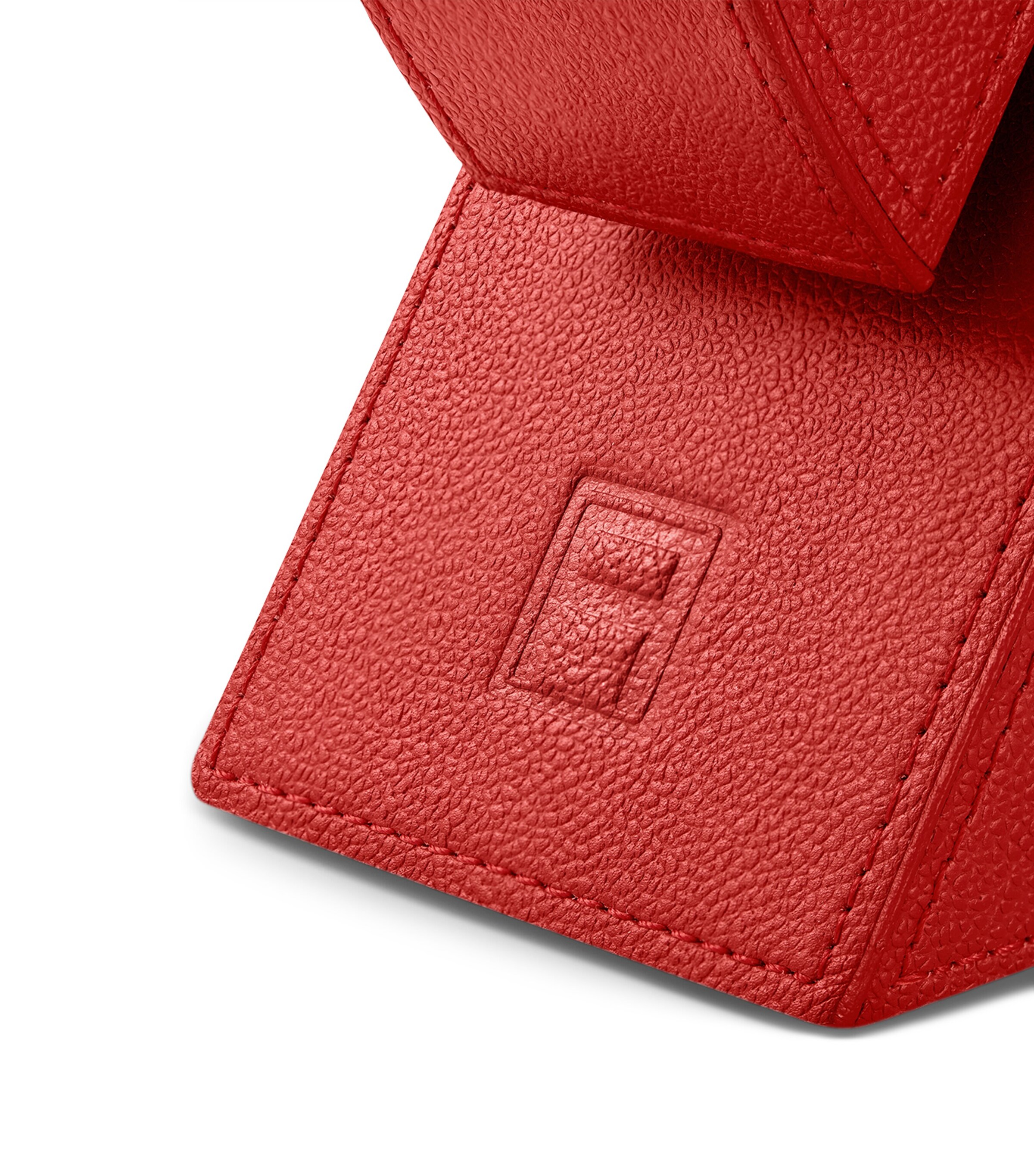 Leather Right Cubist Bookend RED Image 4