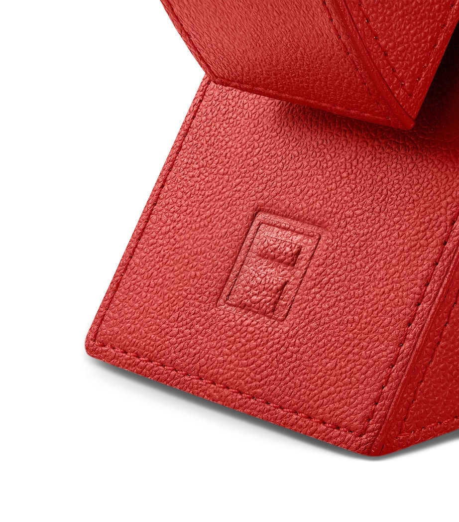 Leather Right Cubist Bookend RED Image 4