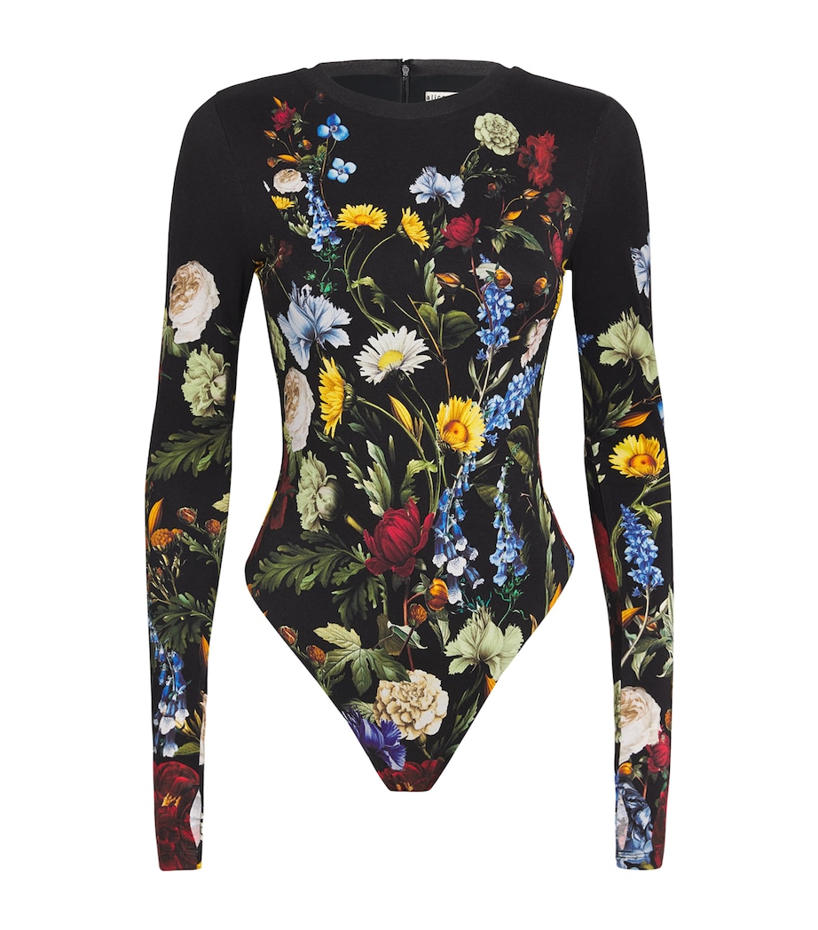 Floral Olea Bodysuit SOCIAL HR BLCK H076 Image 1