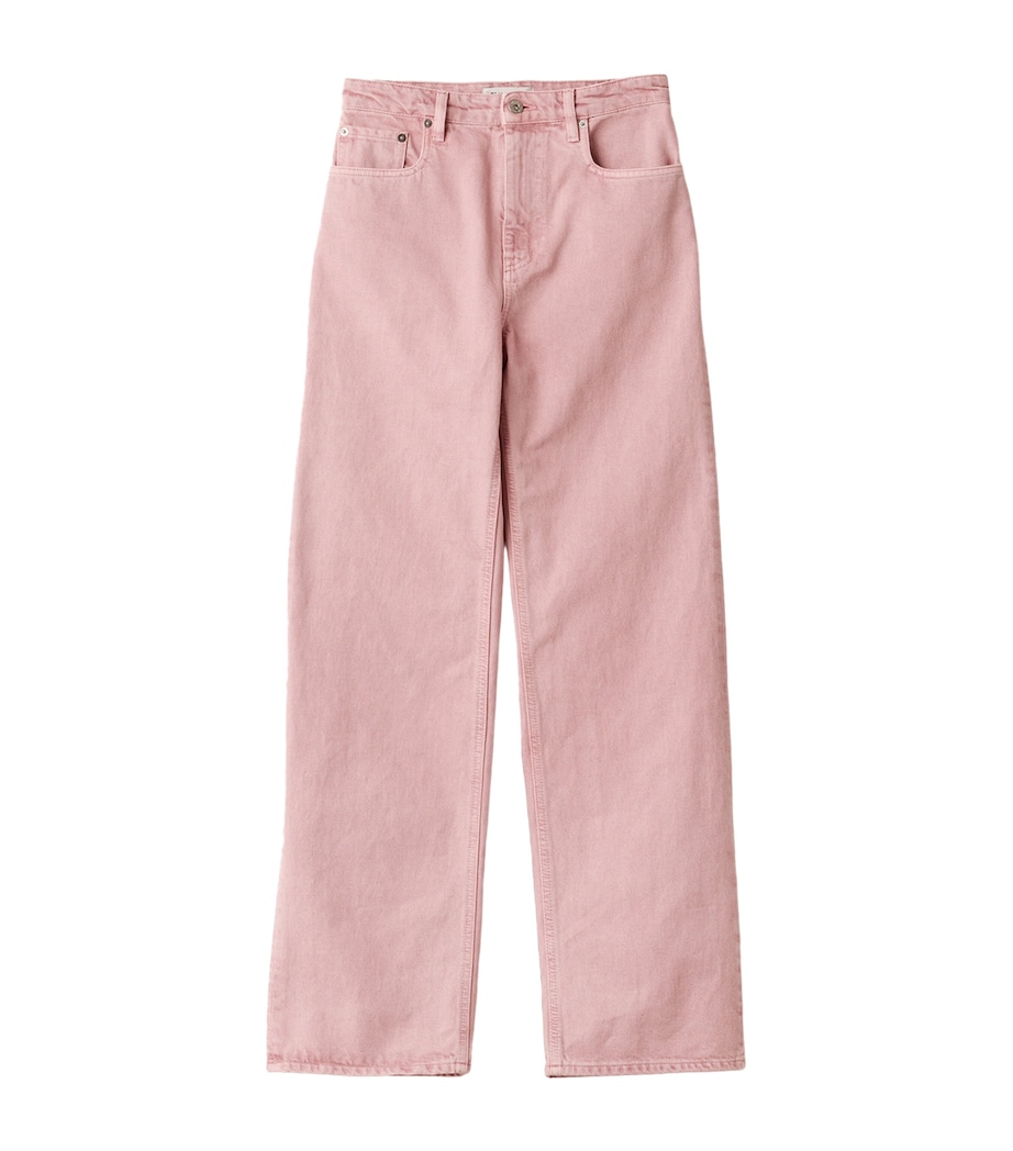 High-Rise Straight Jeans F0028 Image 1