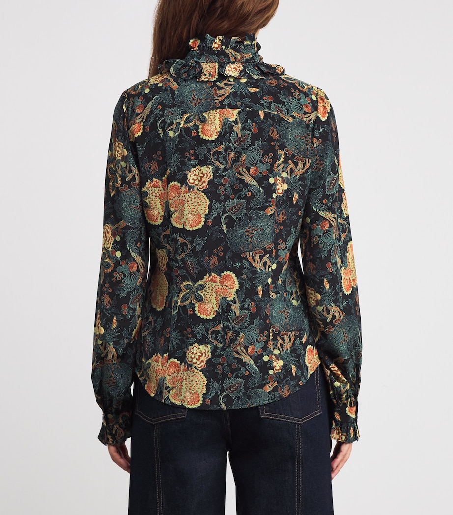 Silk Printed Catroux Blouse NUIT Image 4